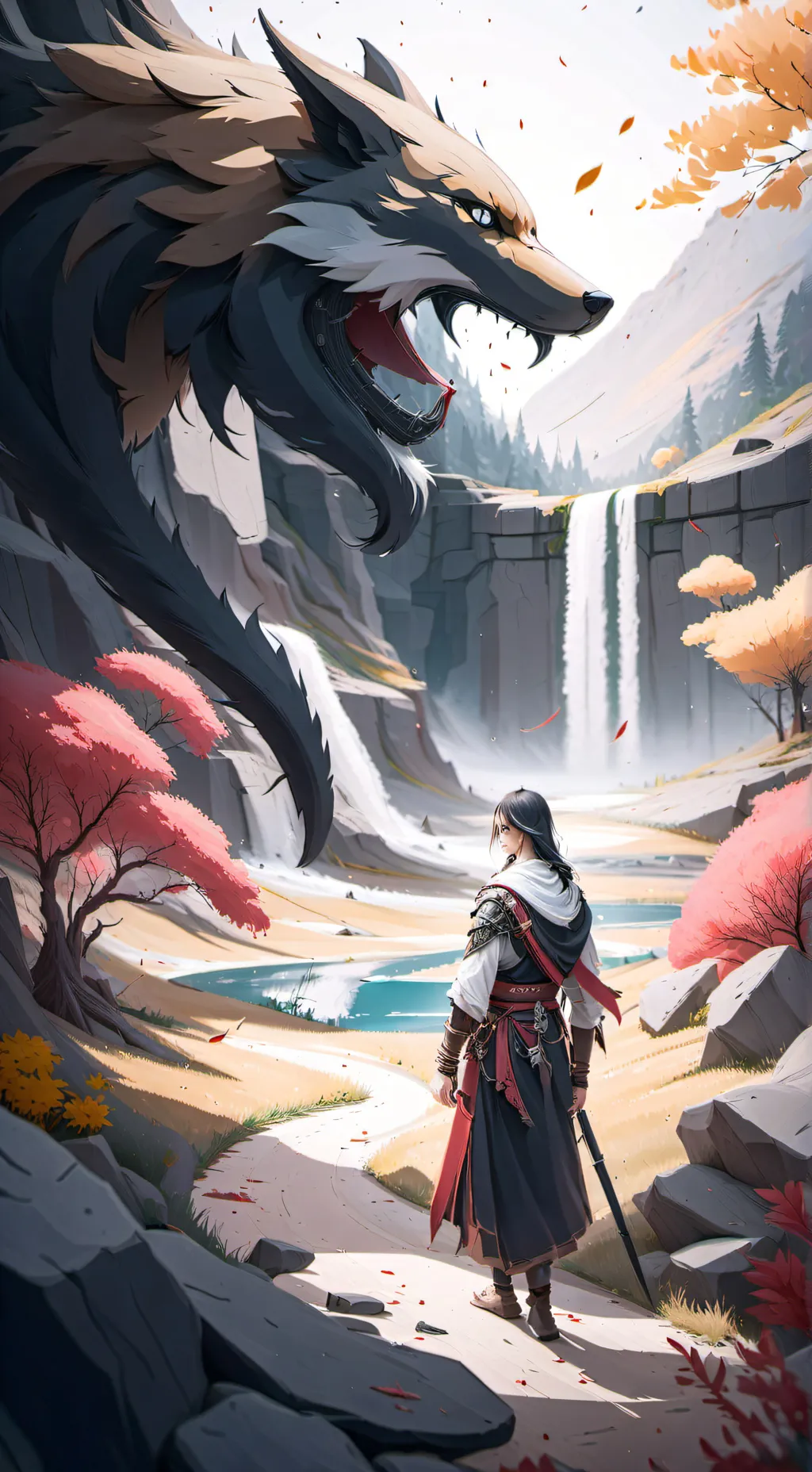 ai character: bakugo is MAD background