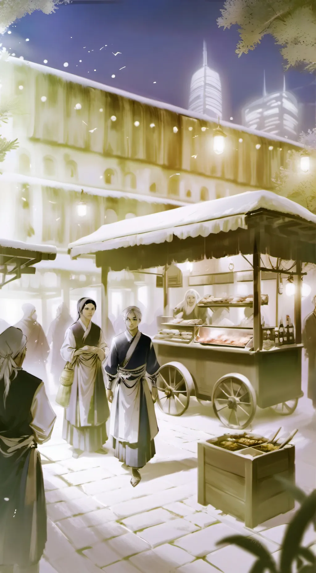 ai character: Me and my”bff” background