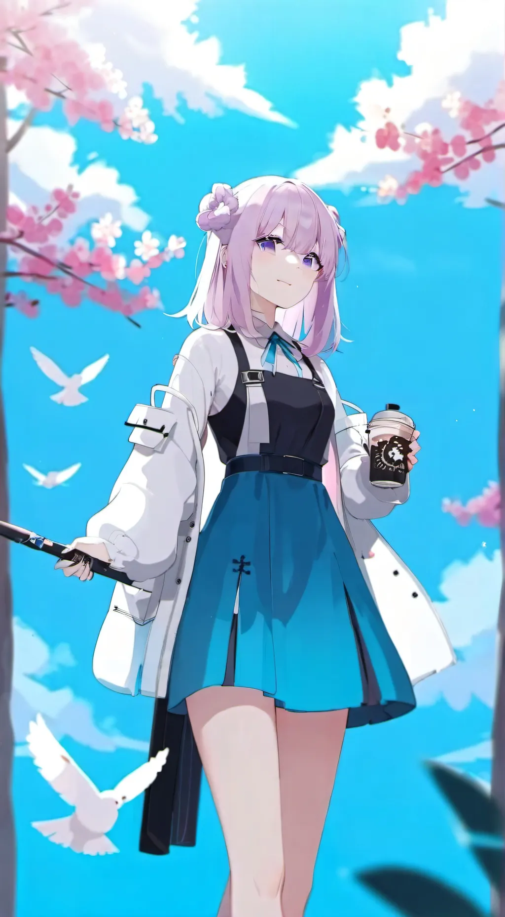 ai character: Violette  background