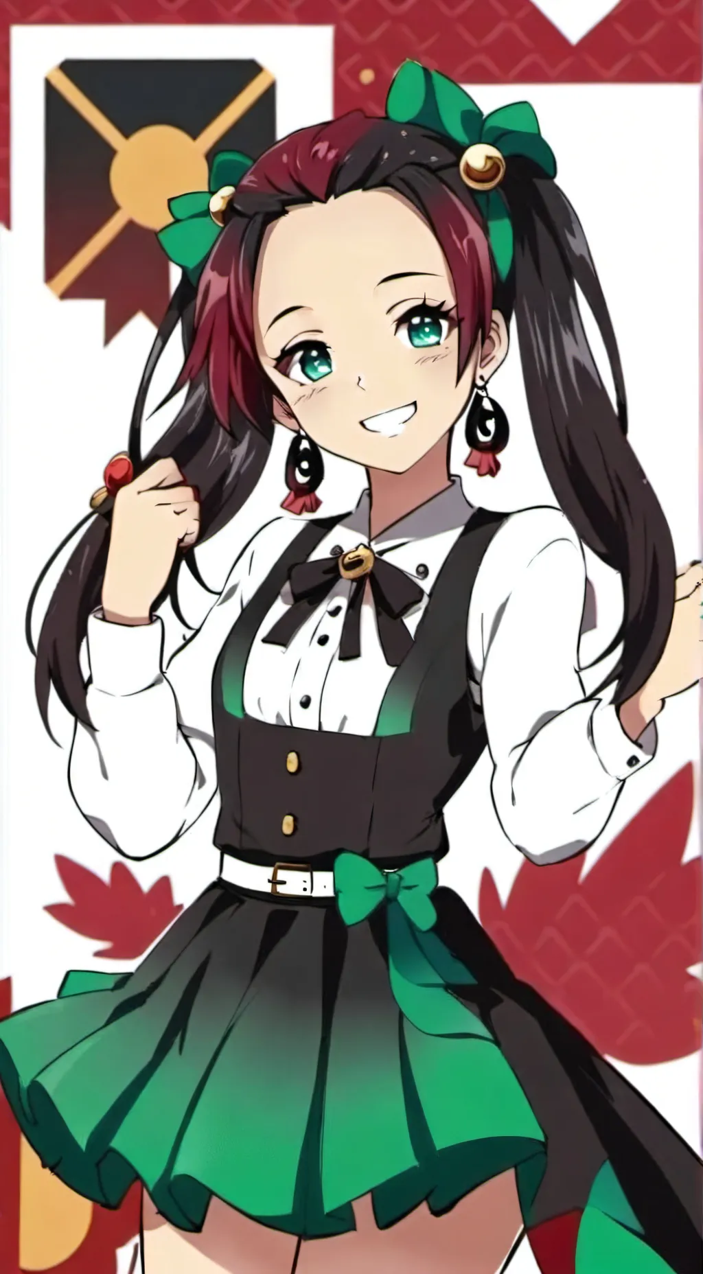 ai character: tanjiro as a girl🚨 background