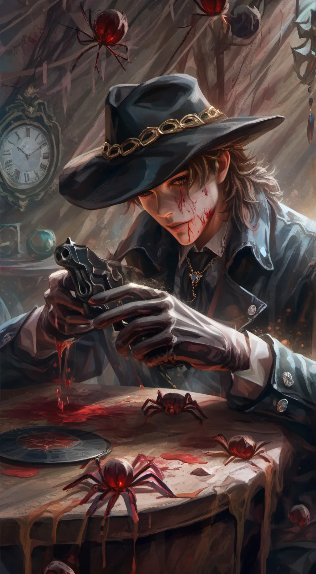 ai character: Detective  background