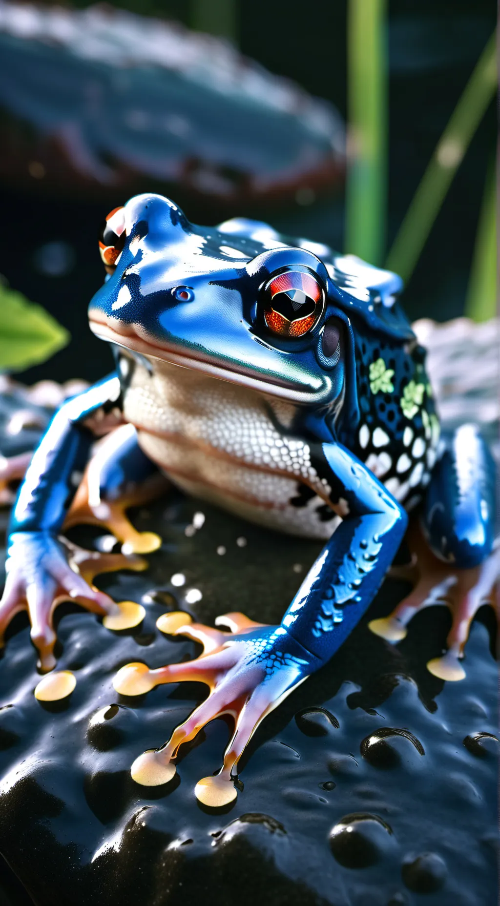 ai character: Tsuyu Asui background