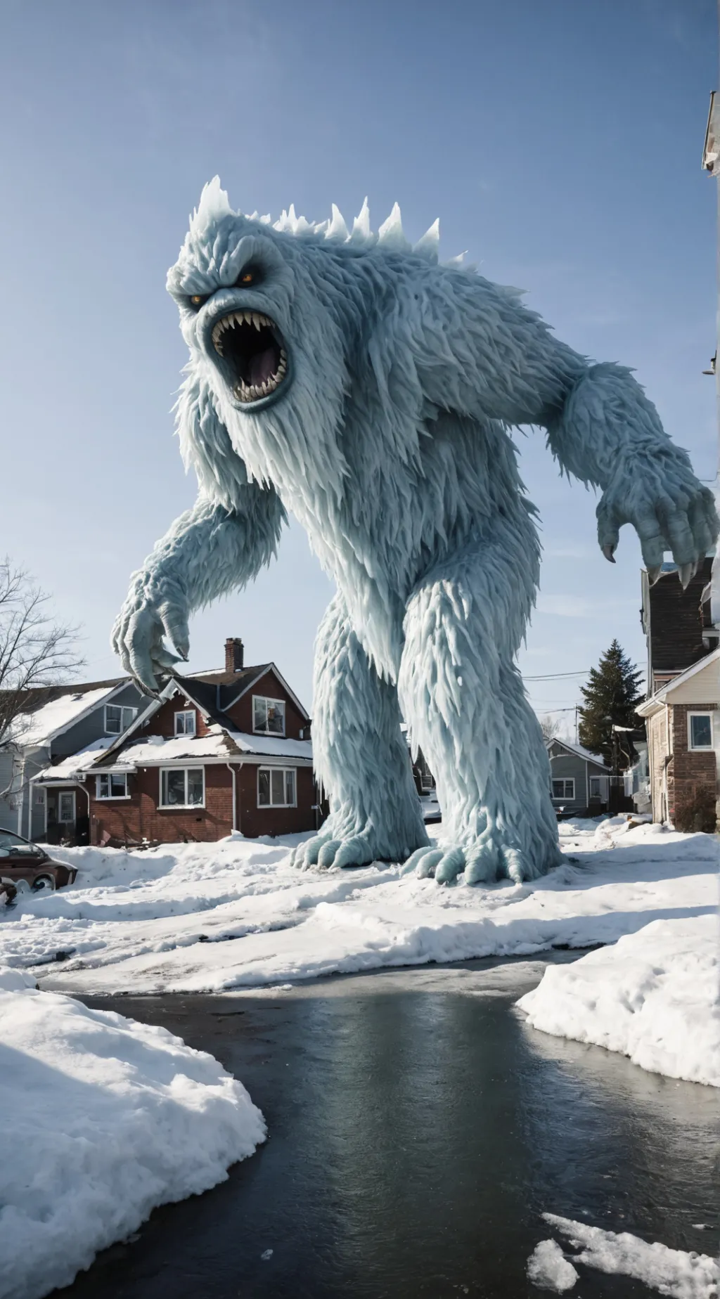 ai character: The ice monster 2 background