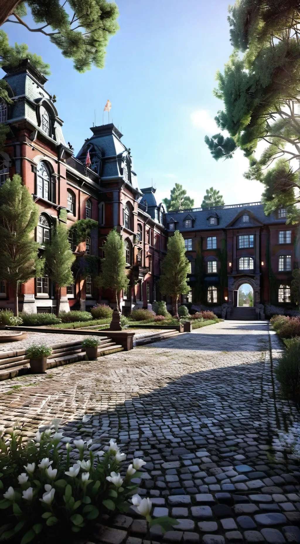 ai character: Royal kpop School background