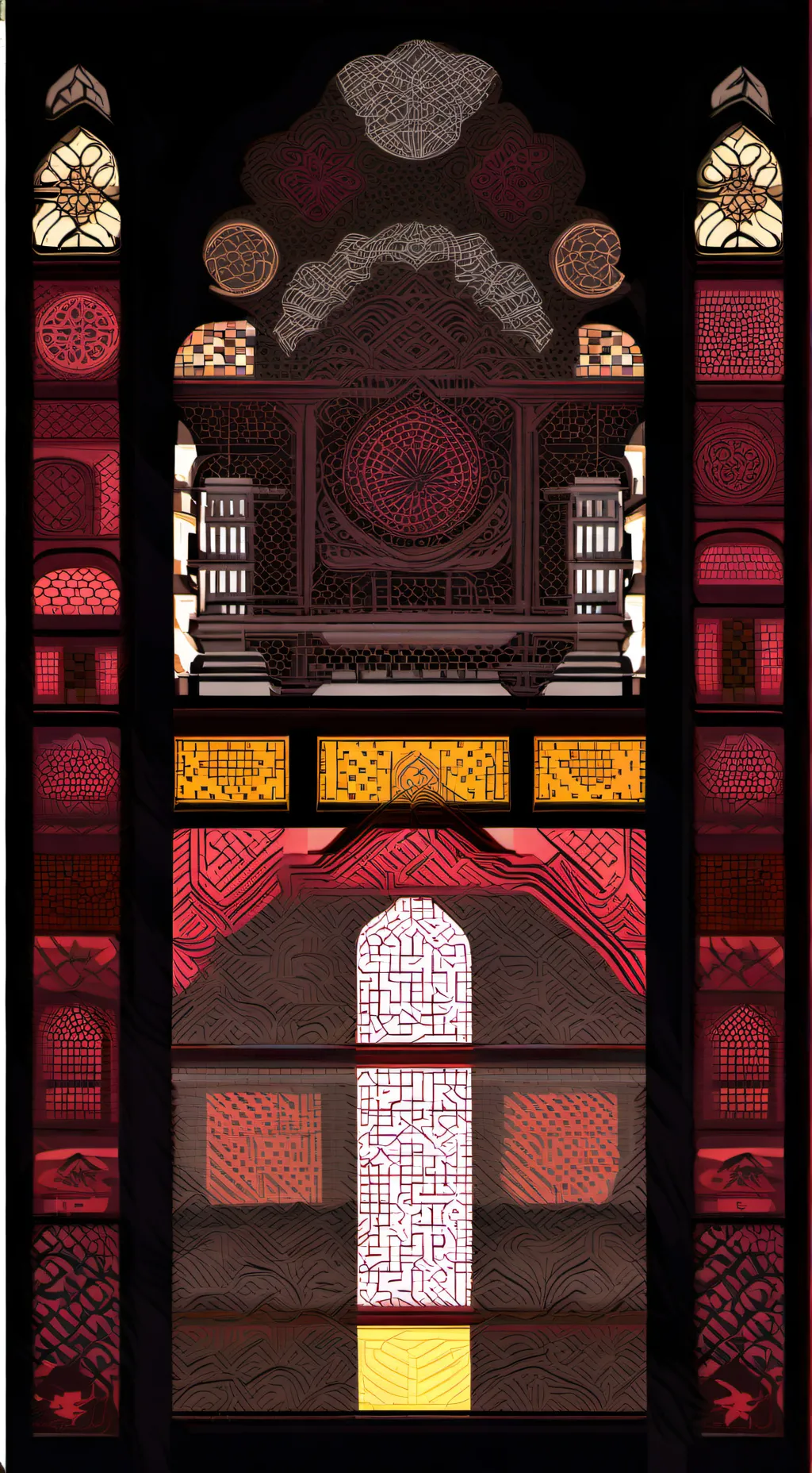 ai character: HH rain day background