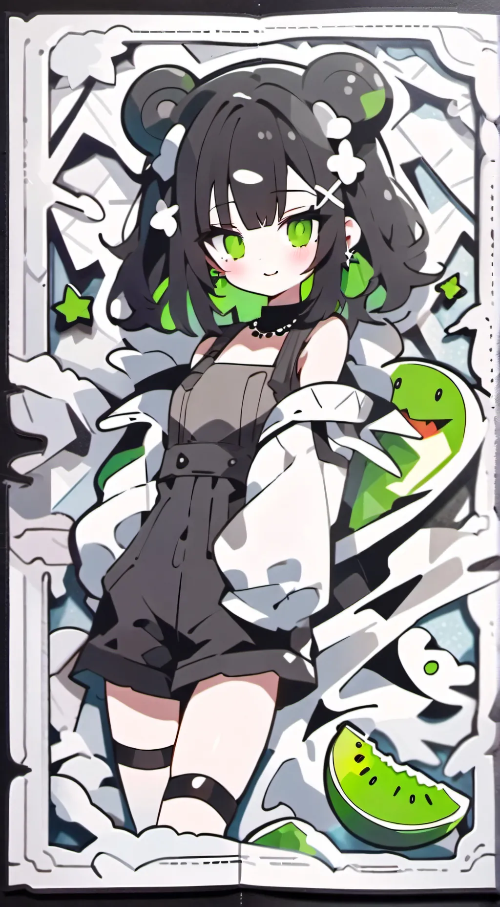 ai character: slimy background