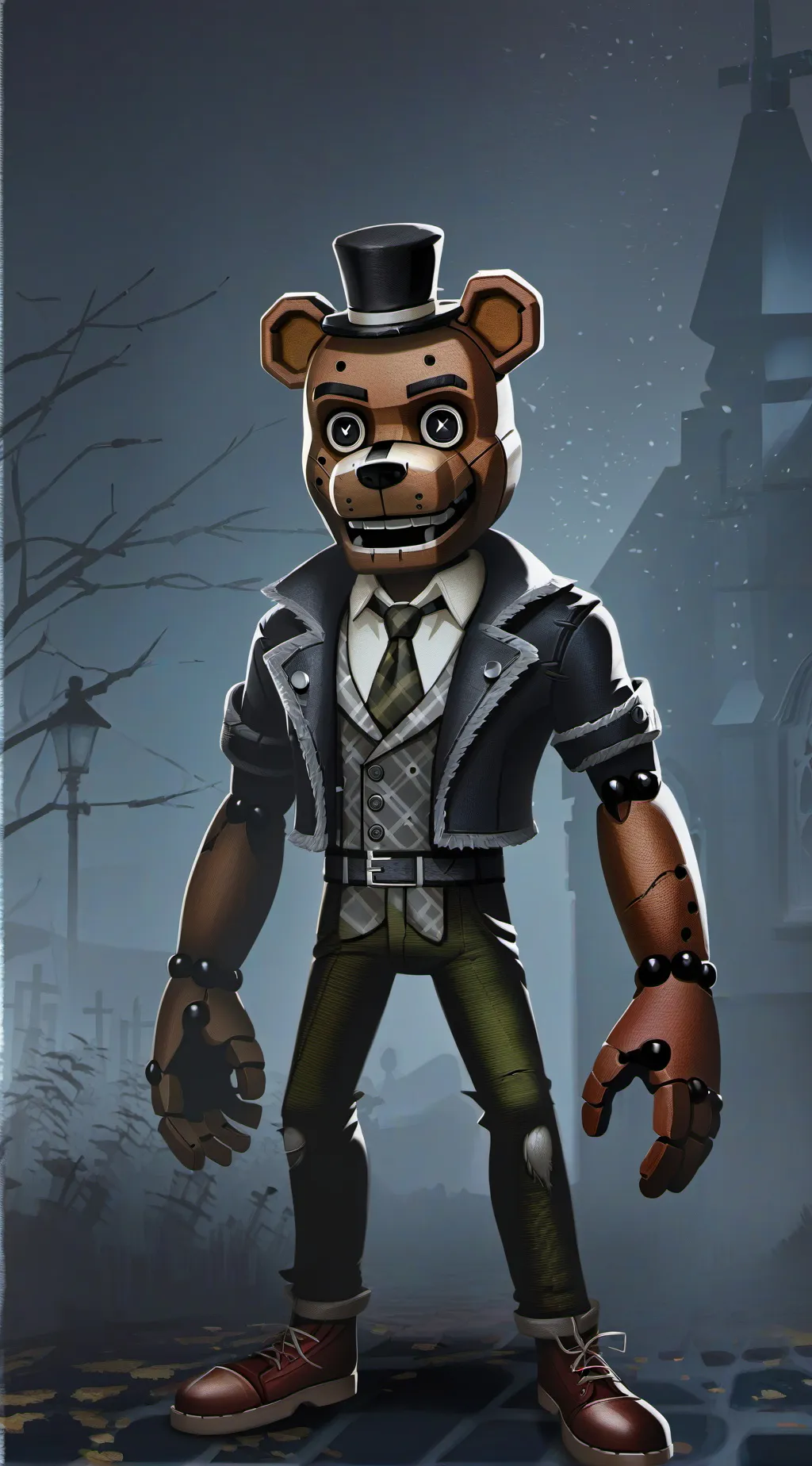 ai character: Freddy s fazbear background