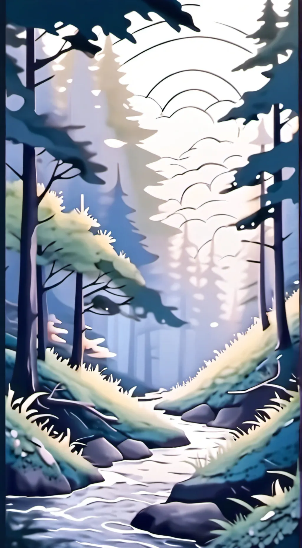 ai character: smiling critters  background