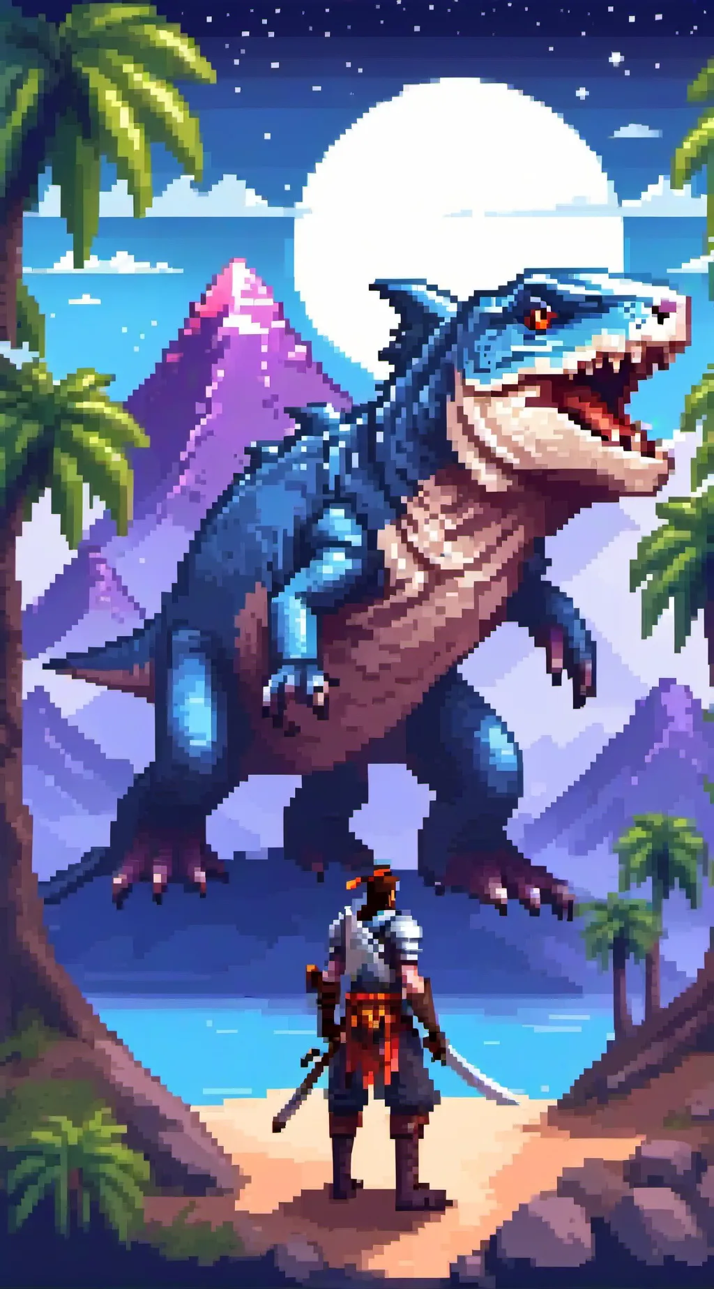 ai character: ark survival game background