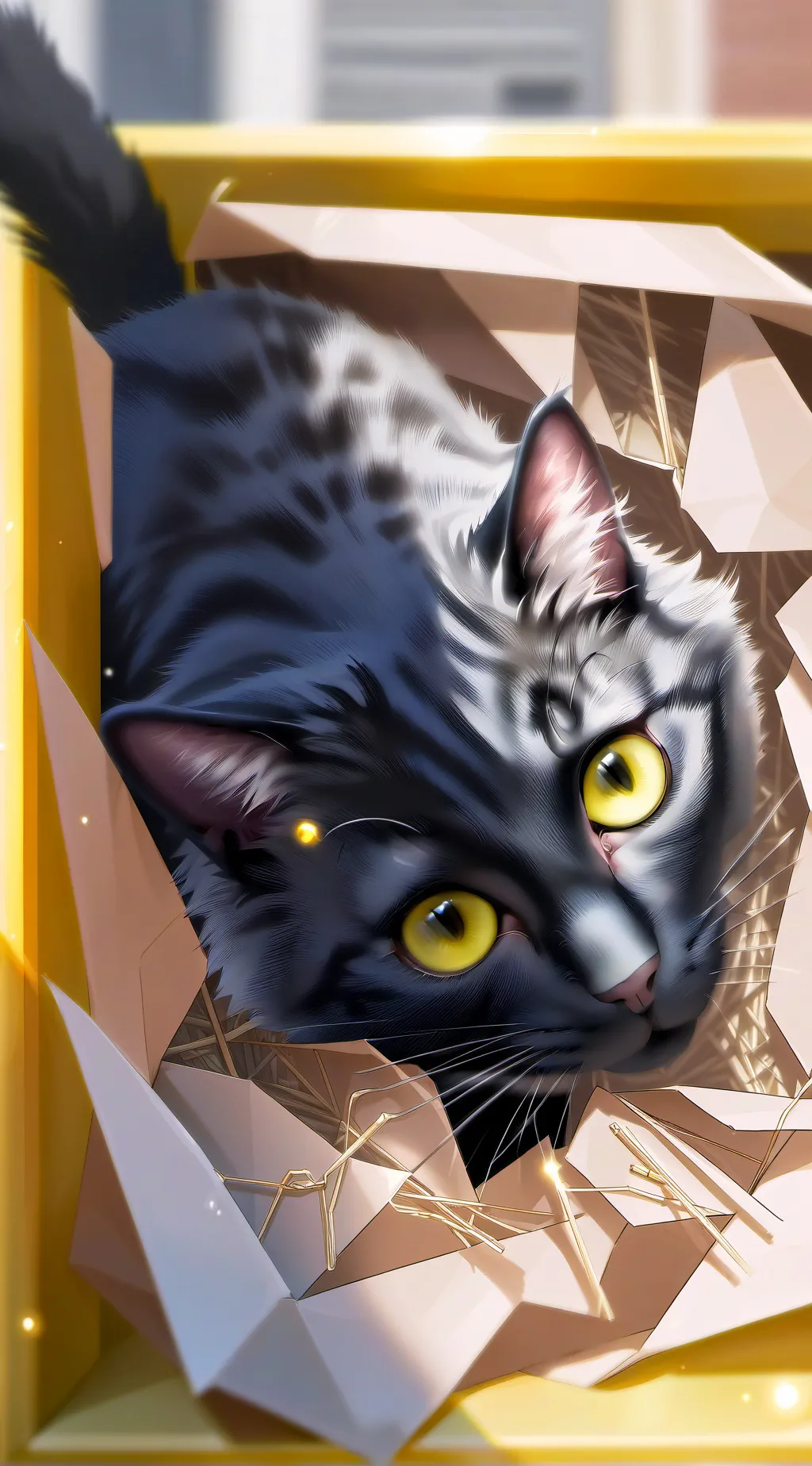 ai character: Don't take the cat background