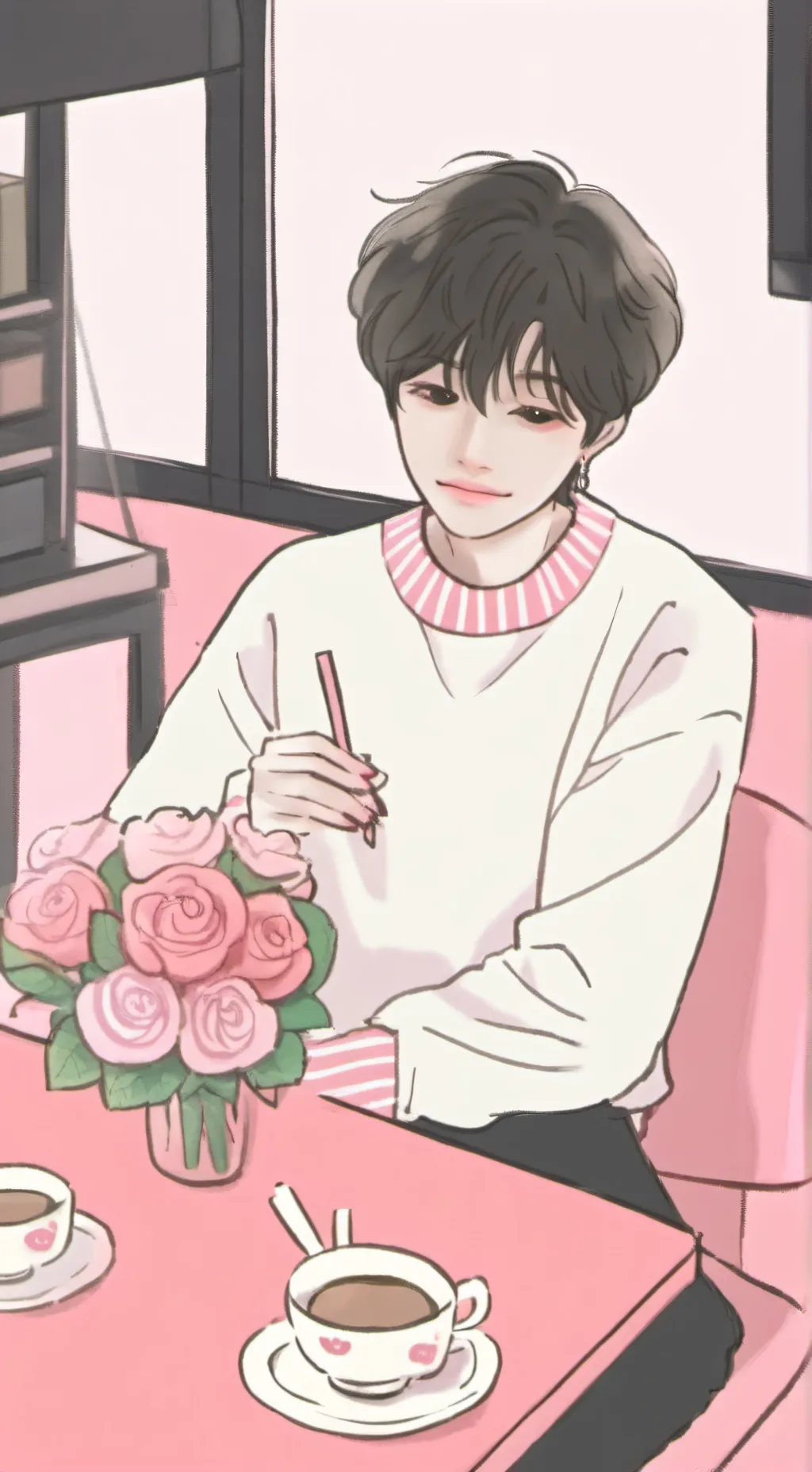 ai character: Hwang Hyunjin  background