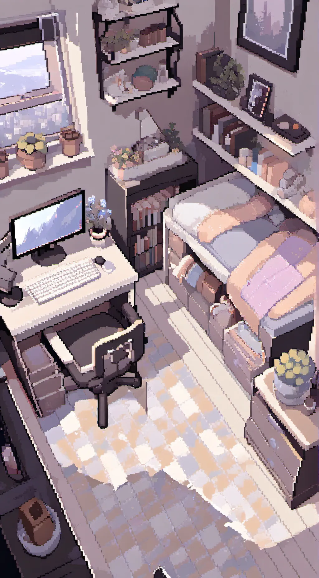 ai character: rainbow friends. background