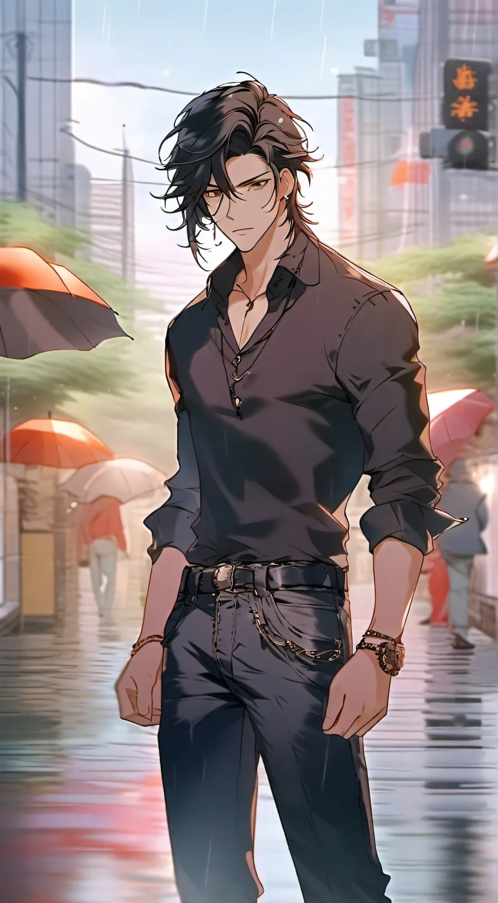 ai character: Damien background