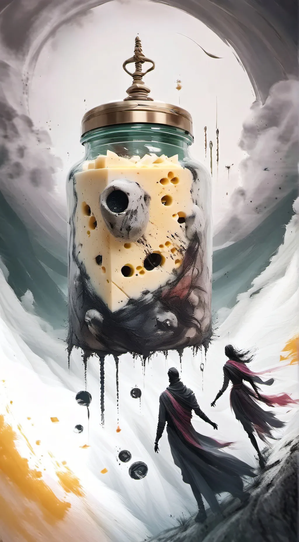 ai character: acid chaos city  background