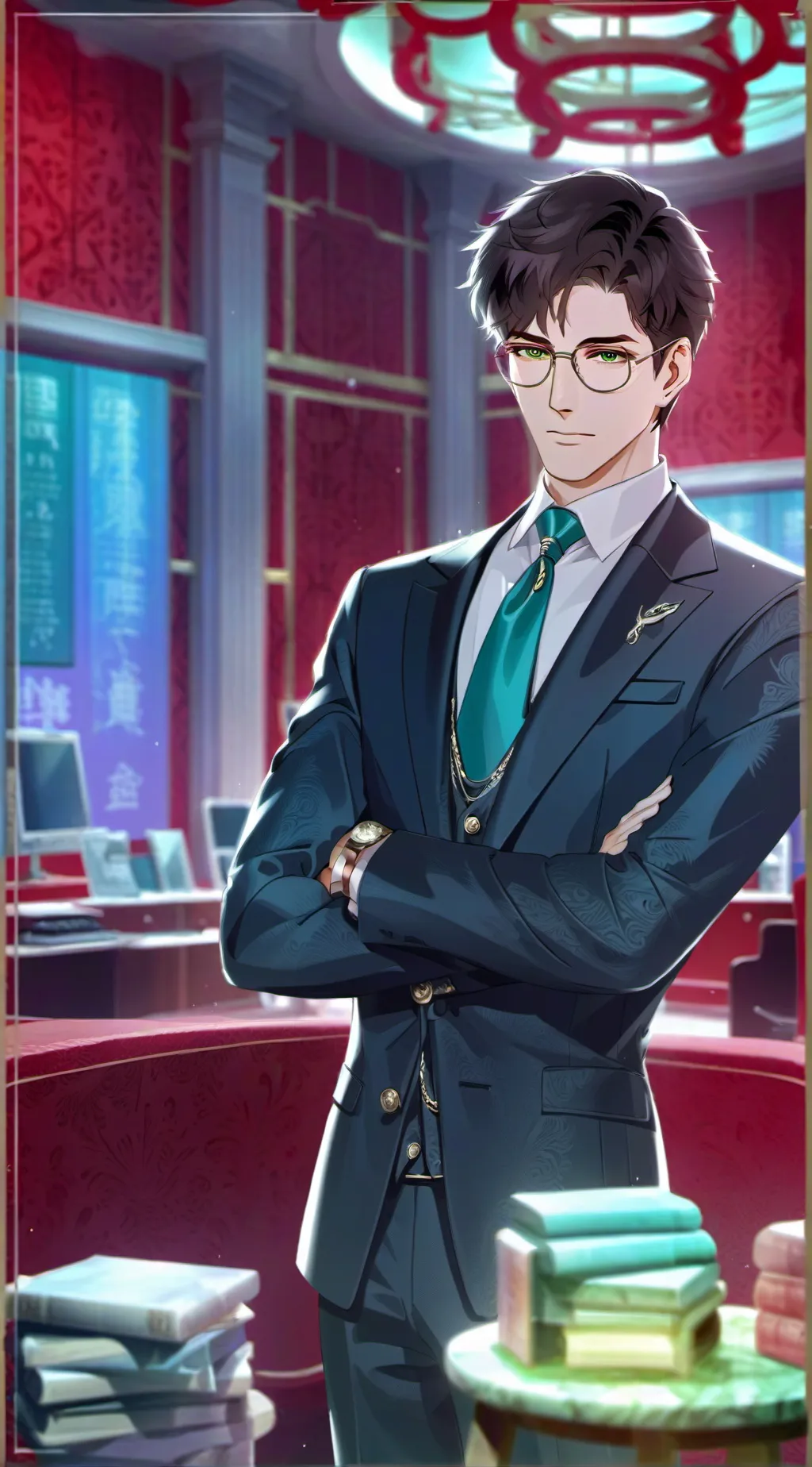 ai character: Sascha the Young Mafia Boss background