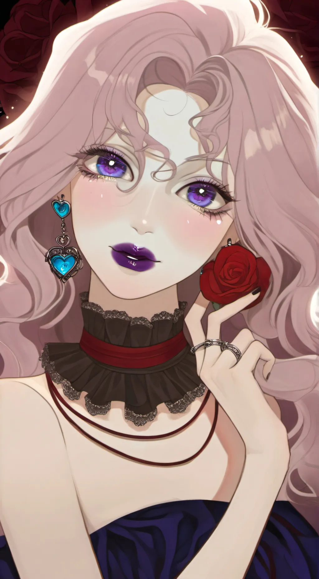 ai character: Scarlet Rose background