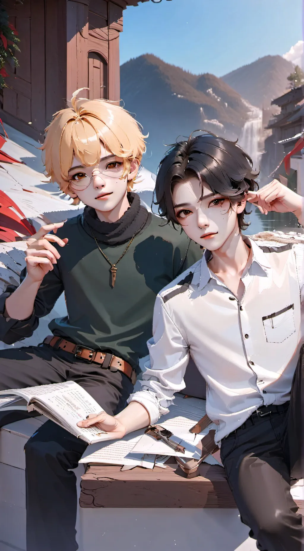 ai character: Wafiy and eddie background