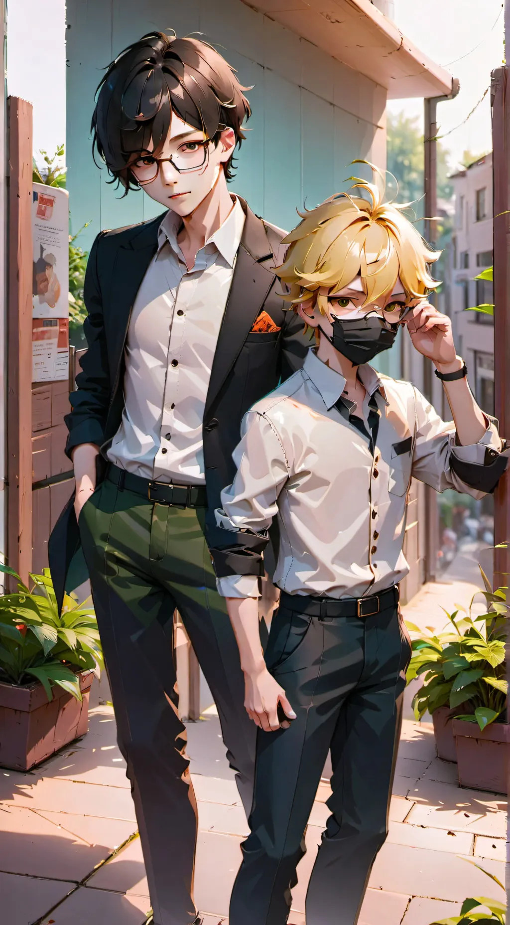 ai character: Wafiy and Eddie 2 background