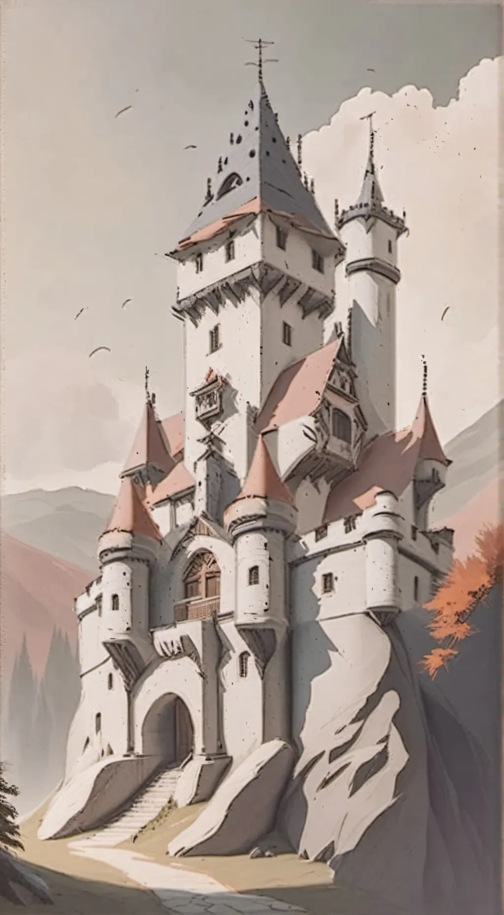 ai character: castillo virtual background