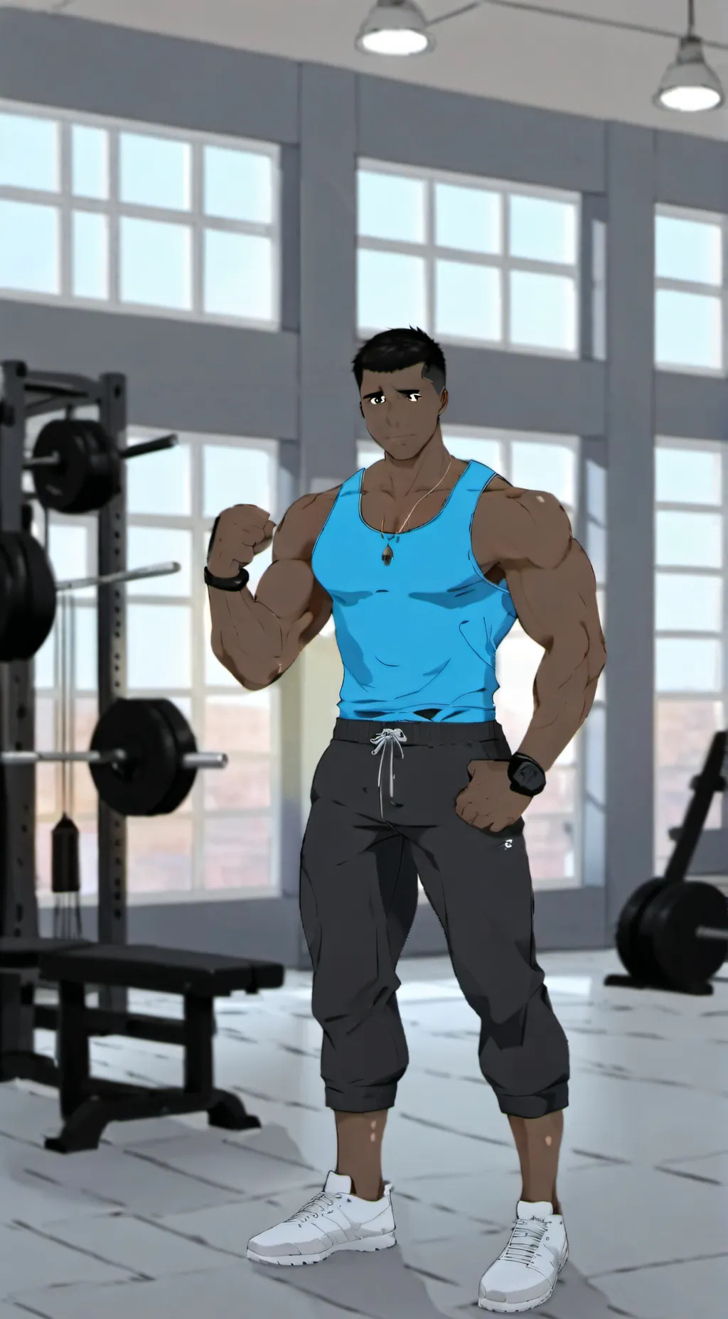 ai character: Sergei the Muscle background