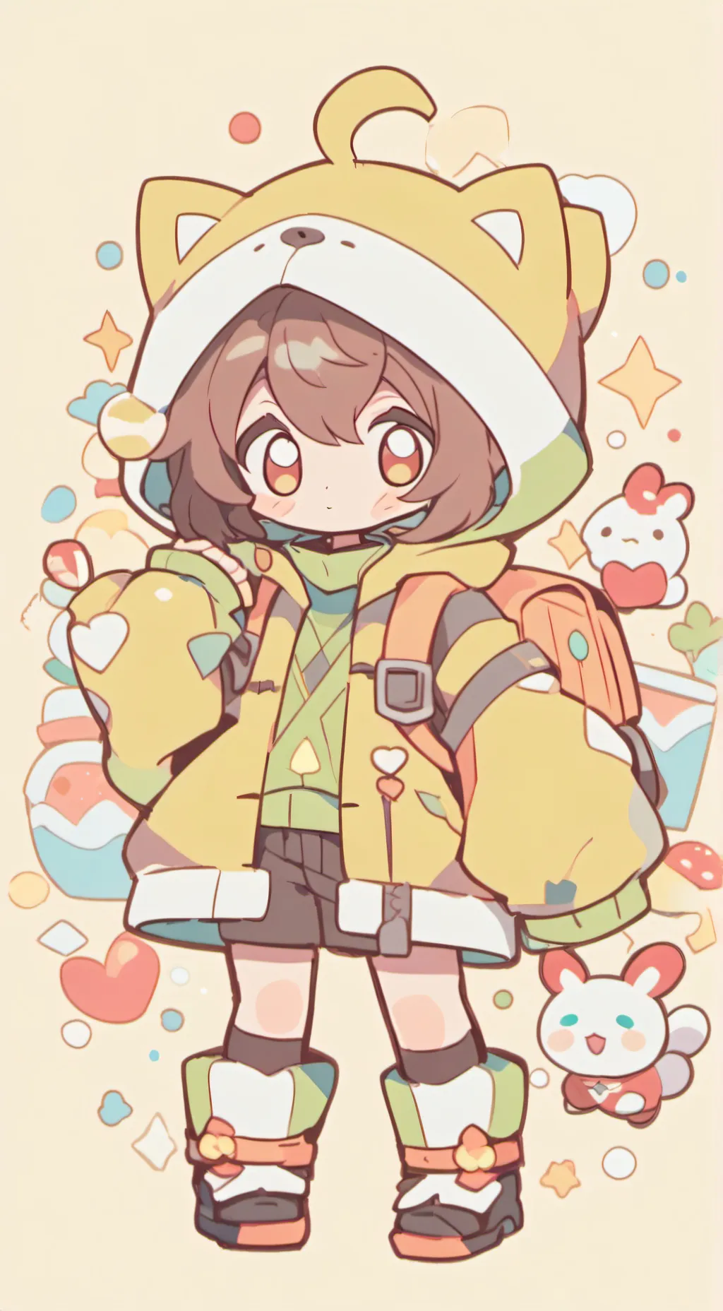 ai character: Little genius  background