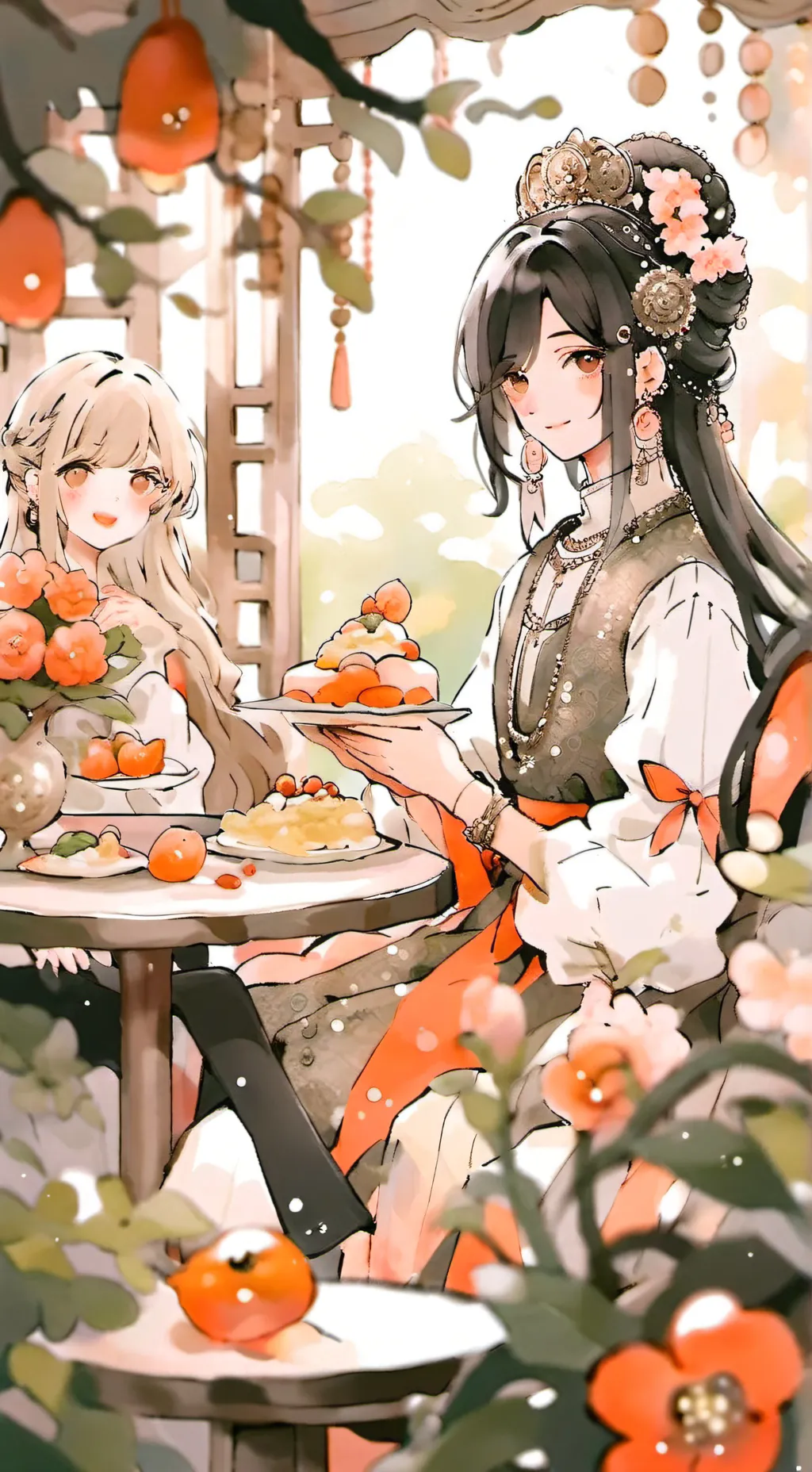 ai character: HH fallen angel background