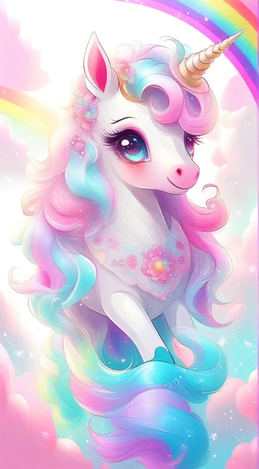 ai character: mila the unicorn background