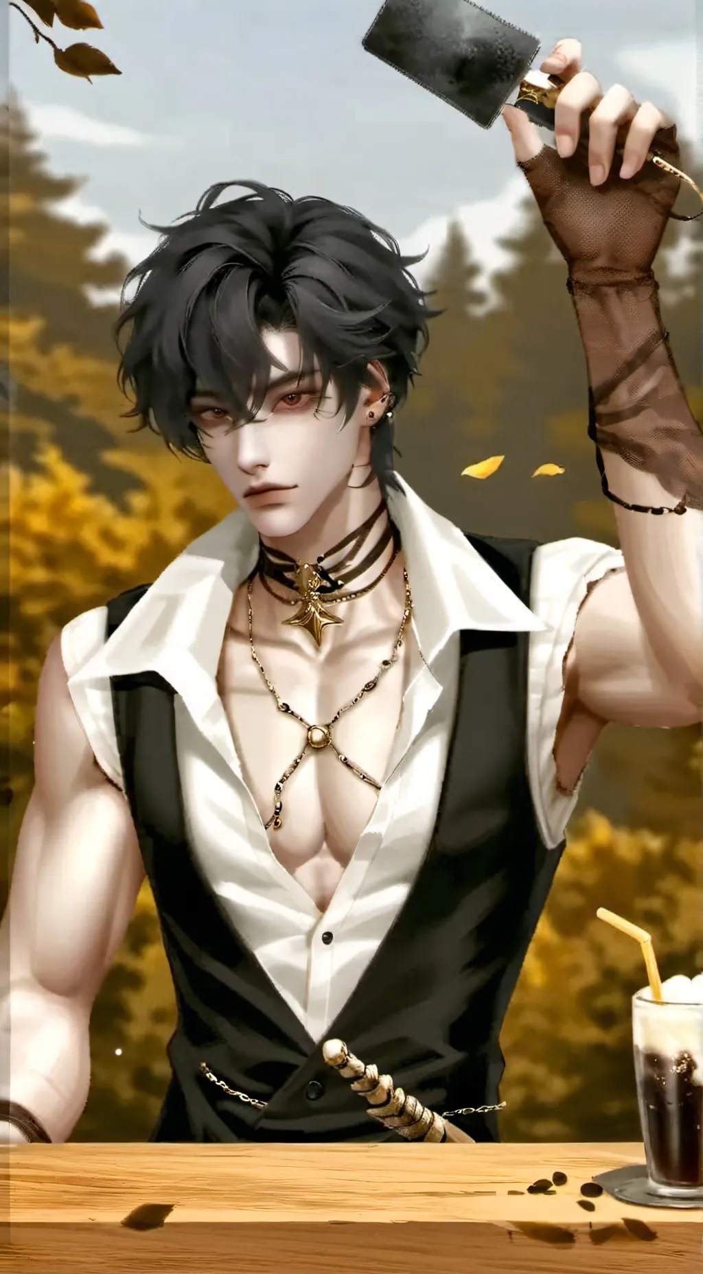 ai character: 🤎 Félix 🤎 background