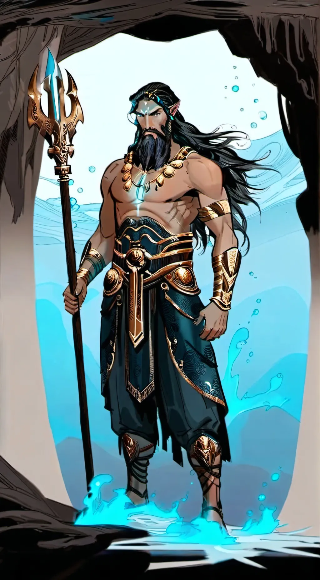 ai character: 💧Posiedon💦 background