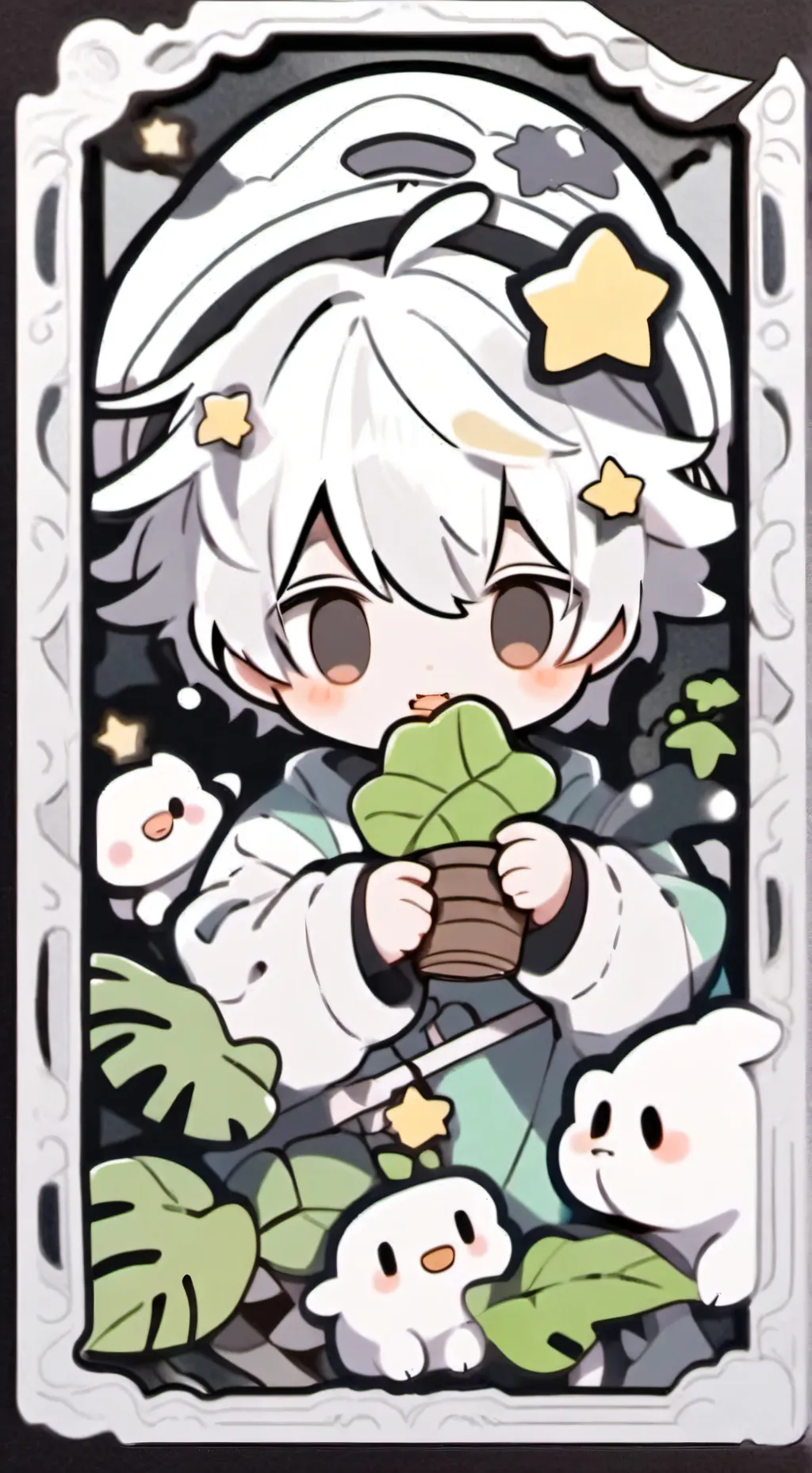 ai character: cutie baby background