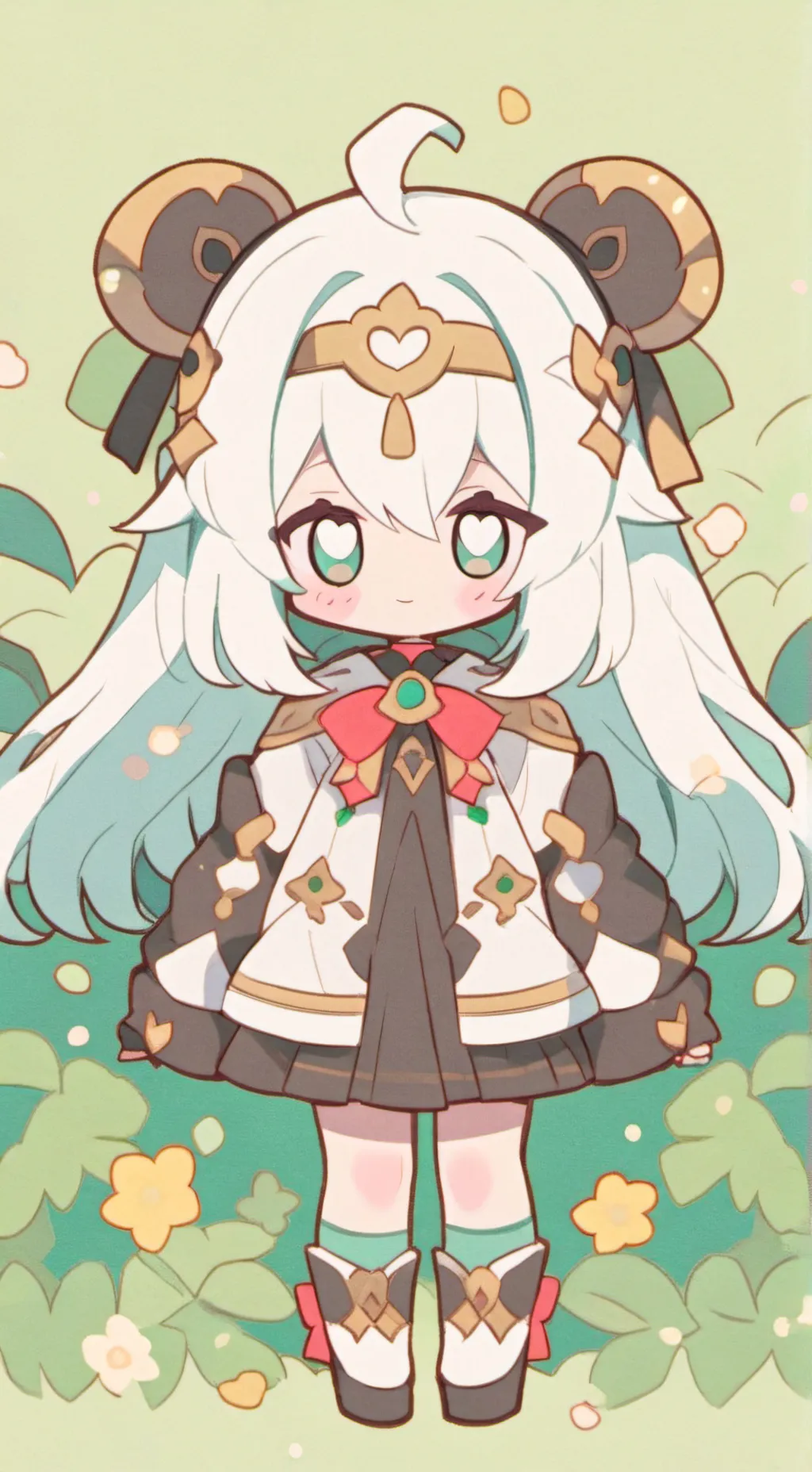 ai character: MFC with love background