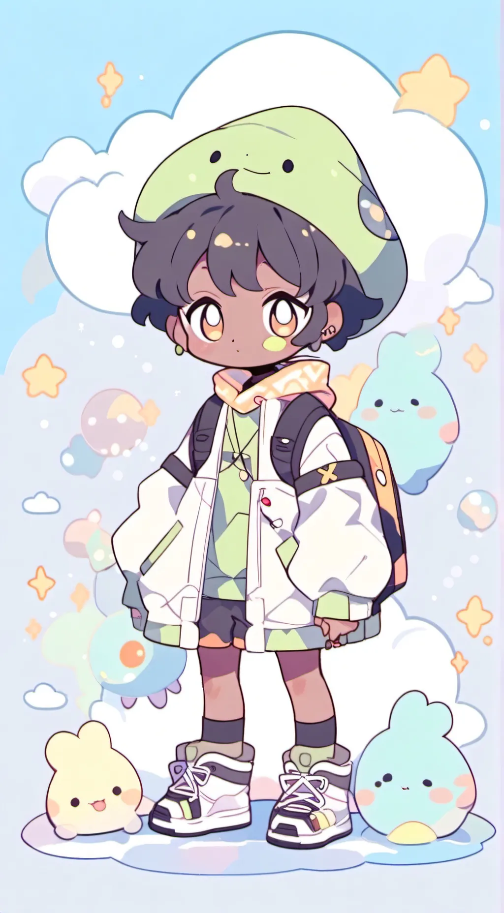 ai character: CLOUDII IS MY OCC background