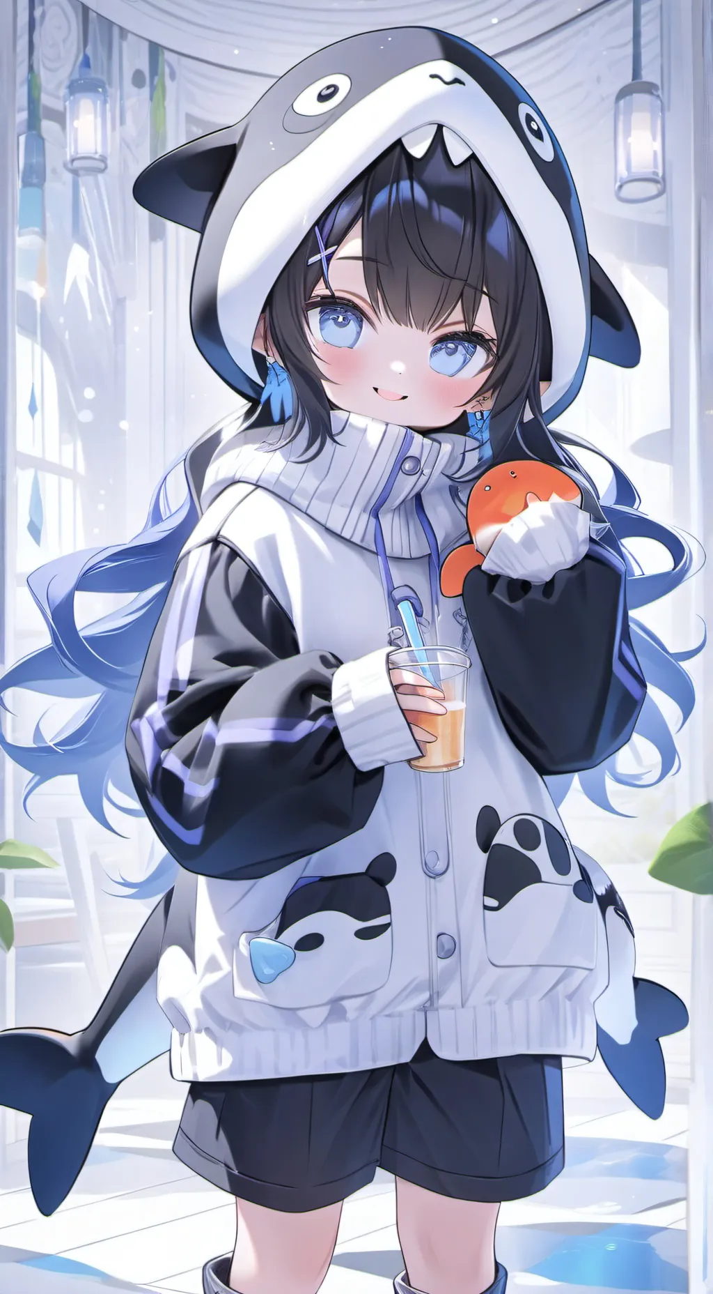 ai character: Puffin Podling background