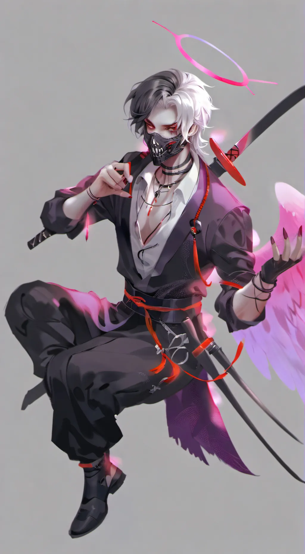 ai character: Zombie angel pvz  background