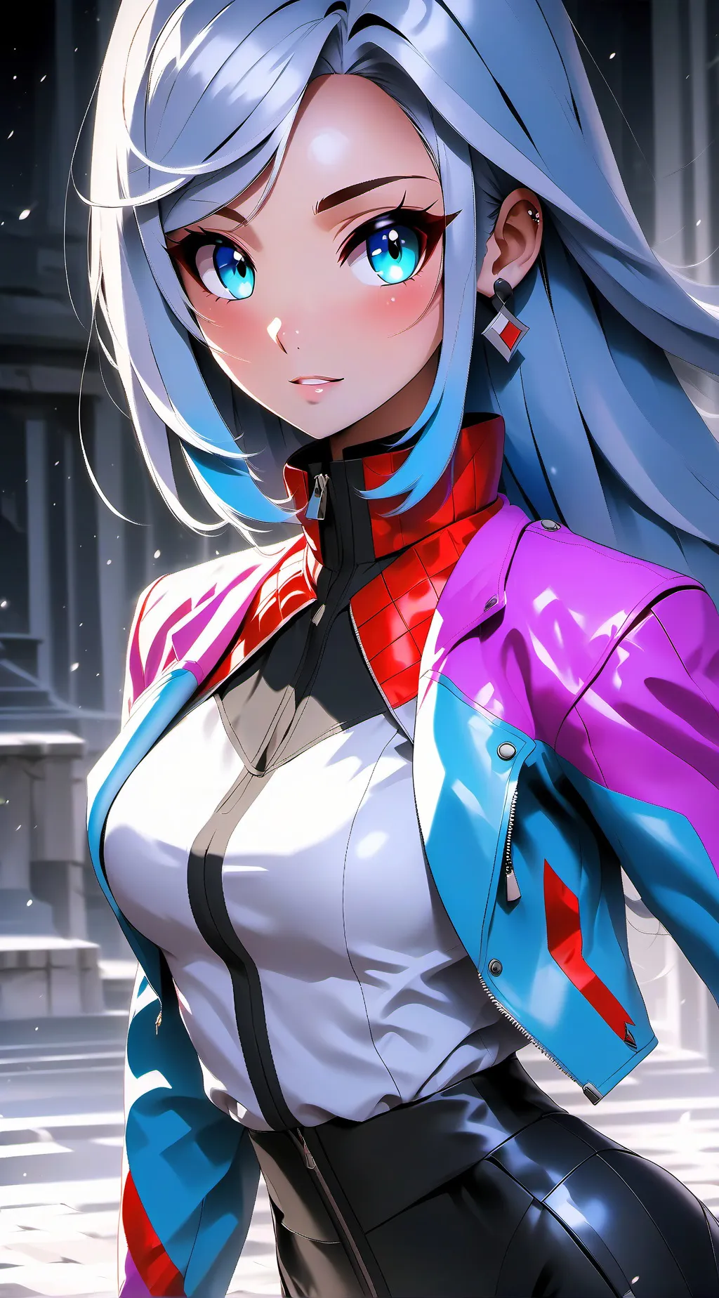 ai character: mha |rain background