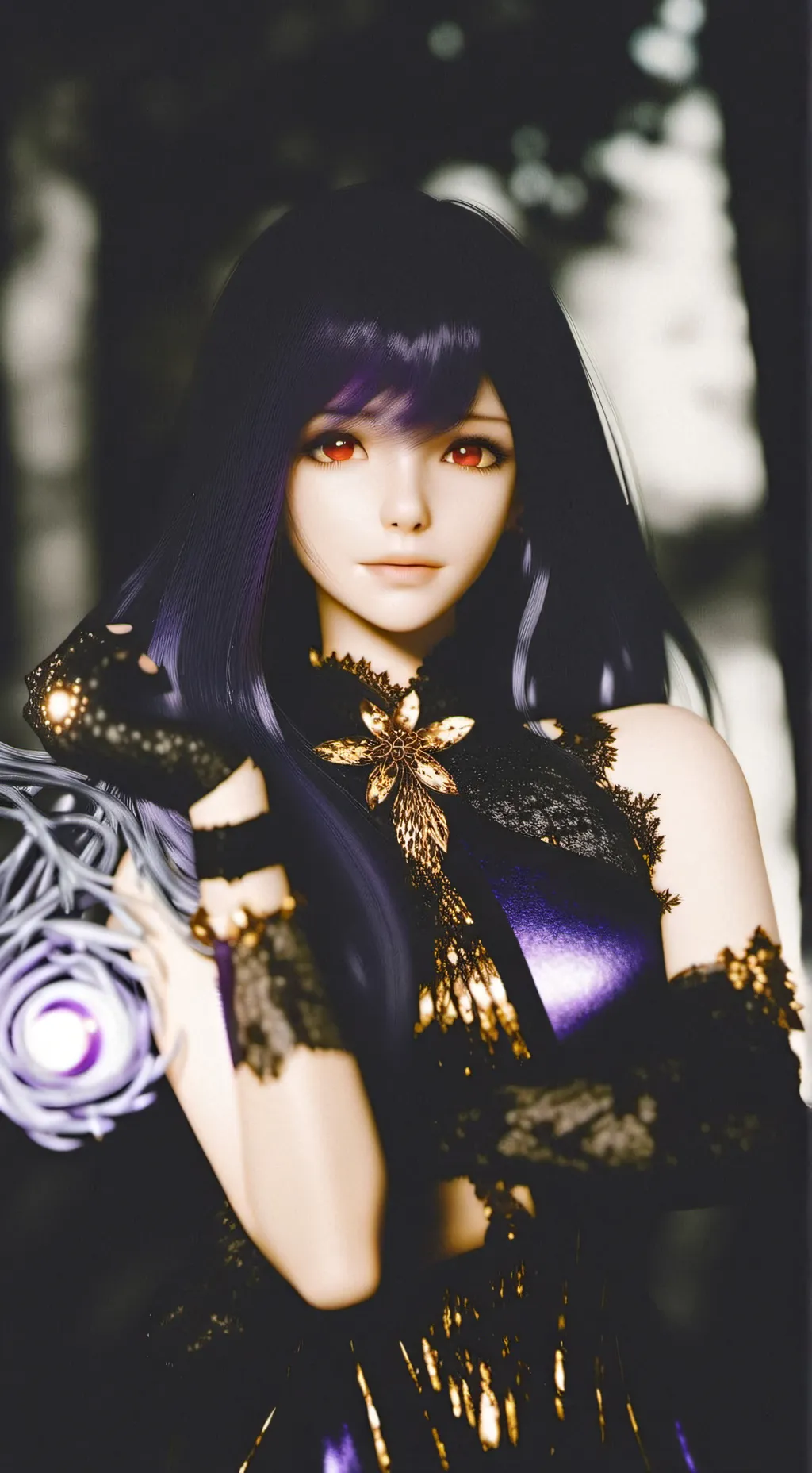 ai character: Viola Blackthorn background