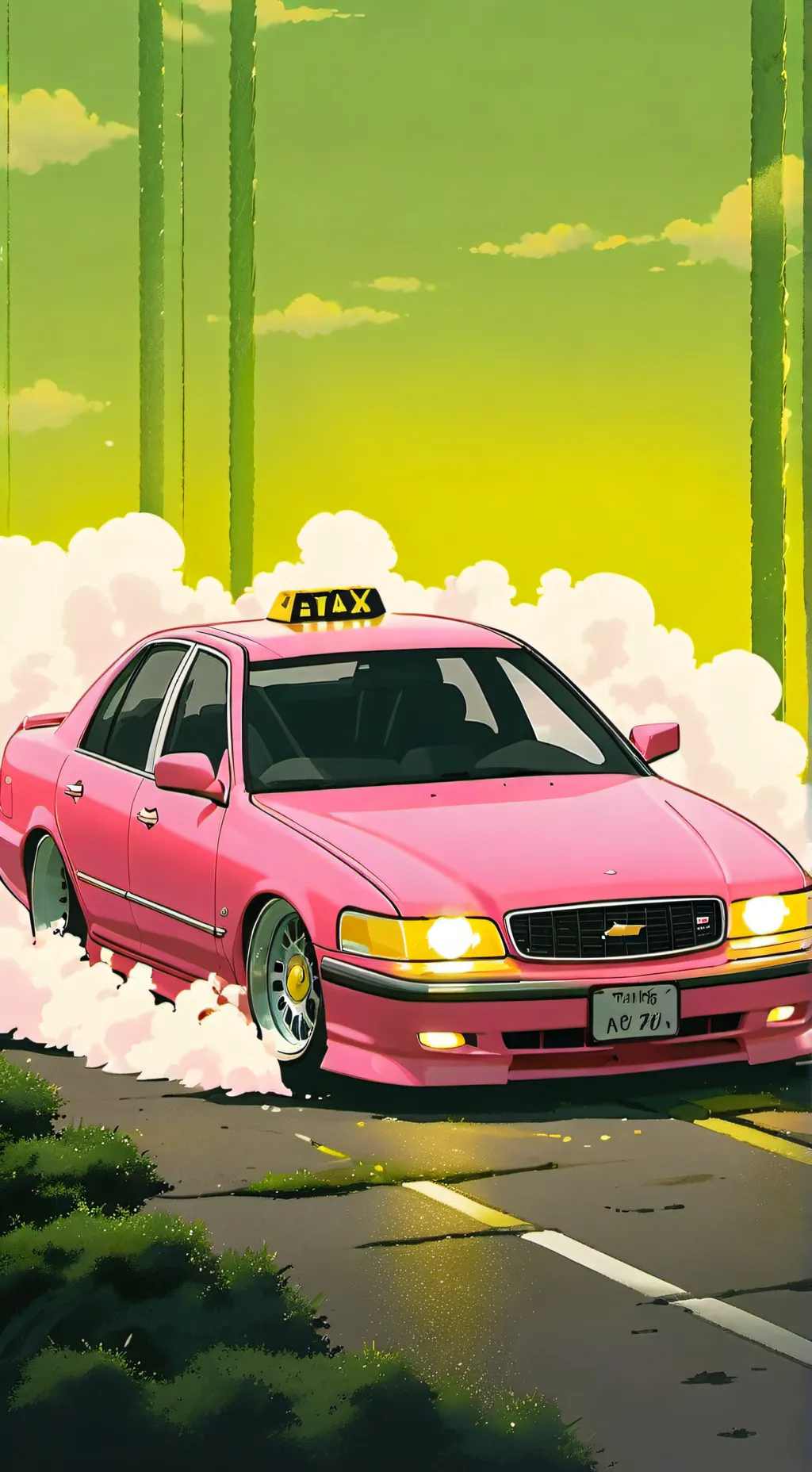 ai character: Initial D:Taxi Ver background