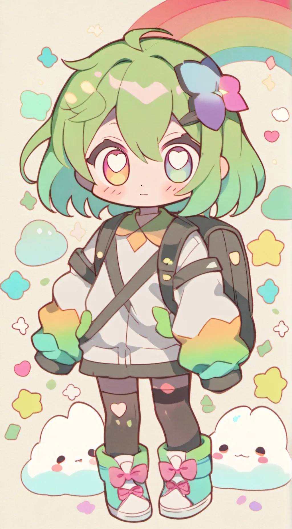 ai character: Eye color background