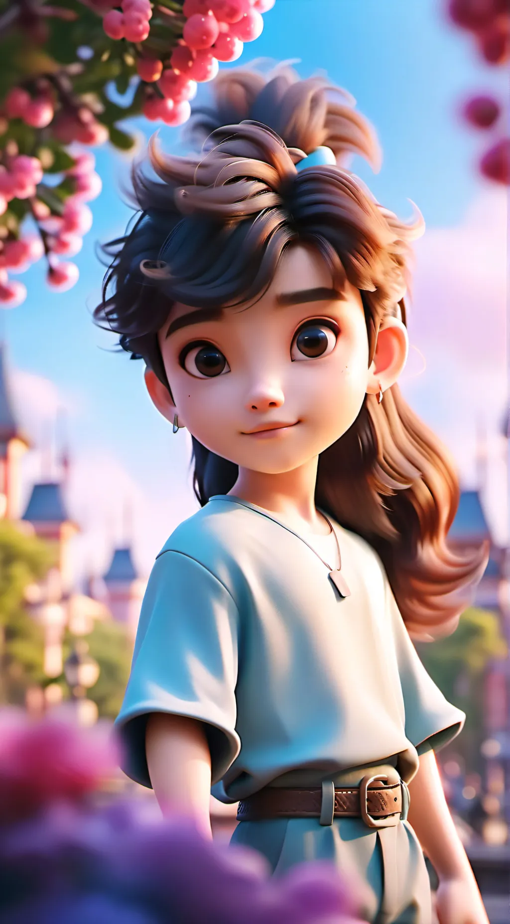 ai character: Hi background