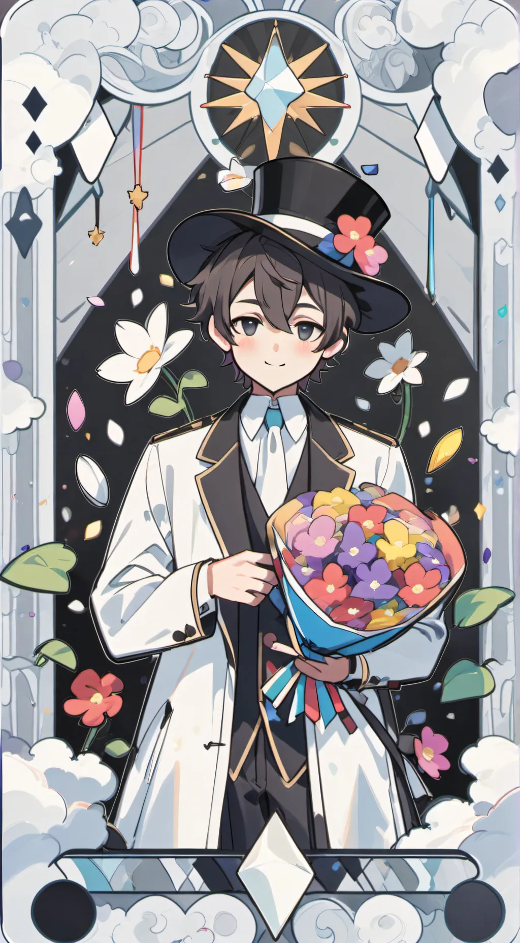 ai character: Dandys world background