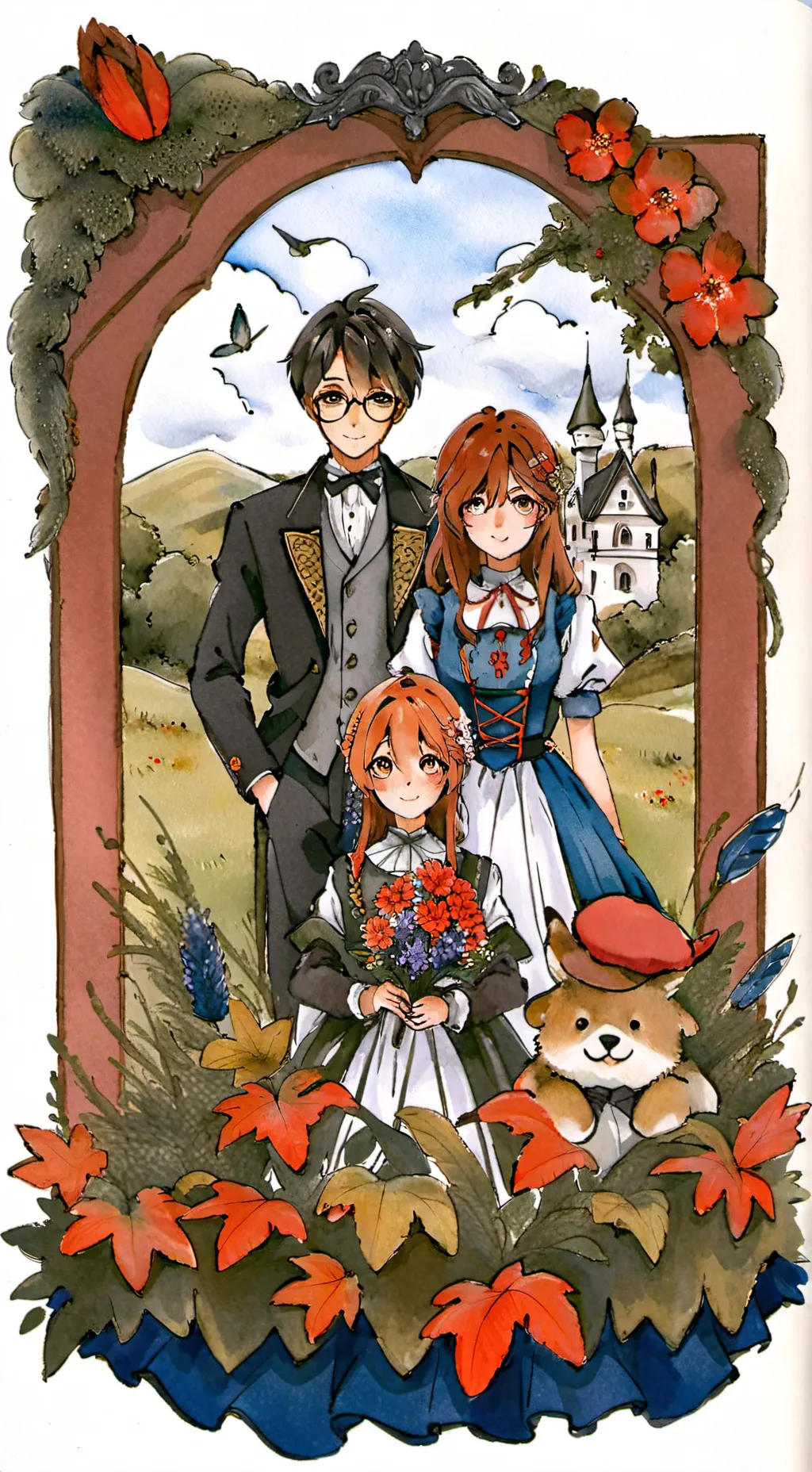 ai character: Afton family  background