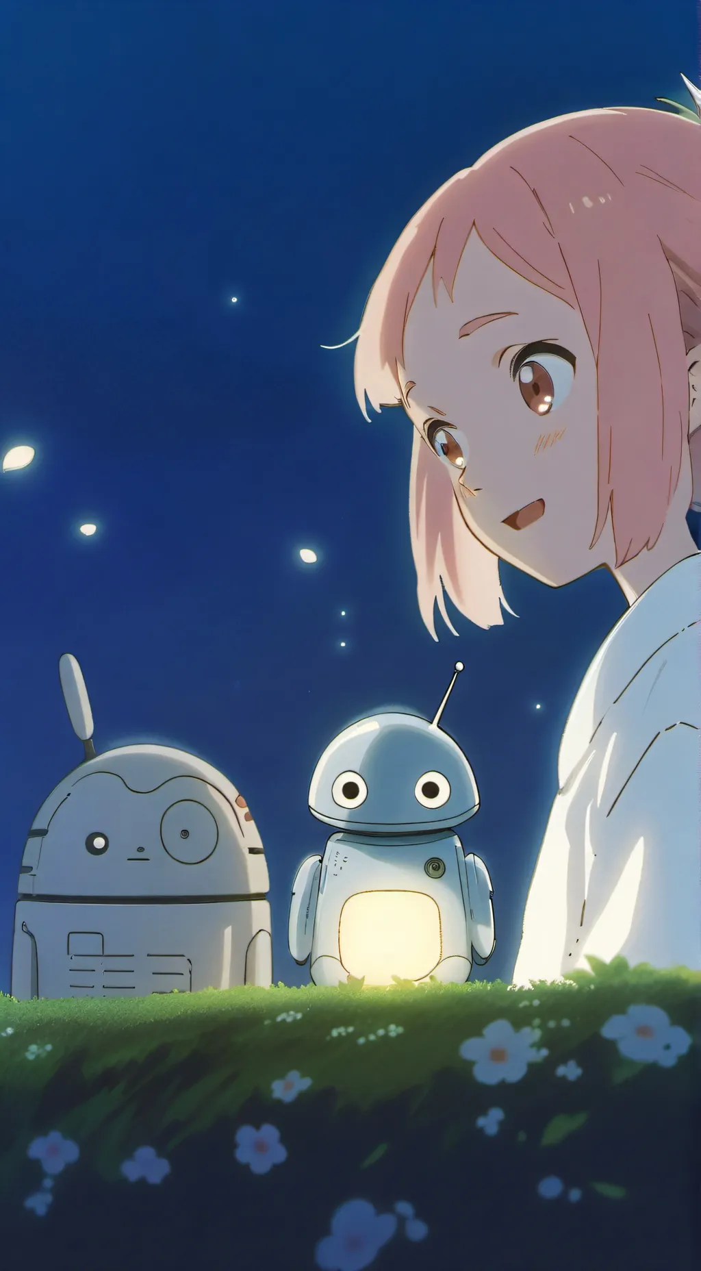 ai character: DD-09 and Sarah  background