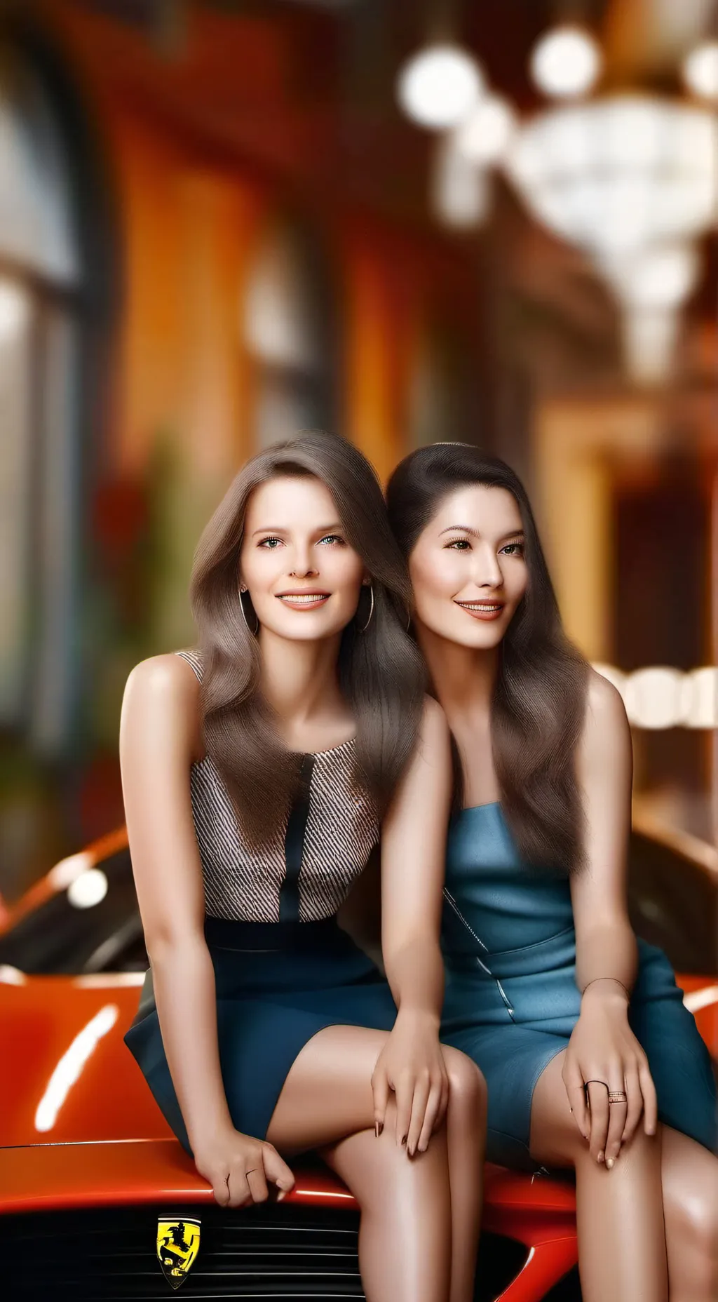 ai character: Emilia and Jasmine background