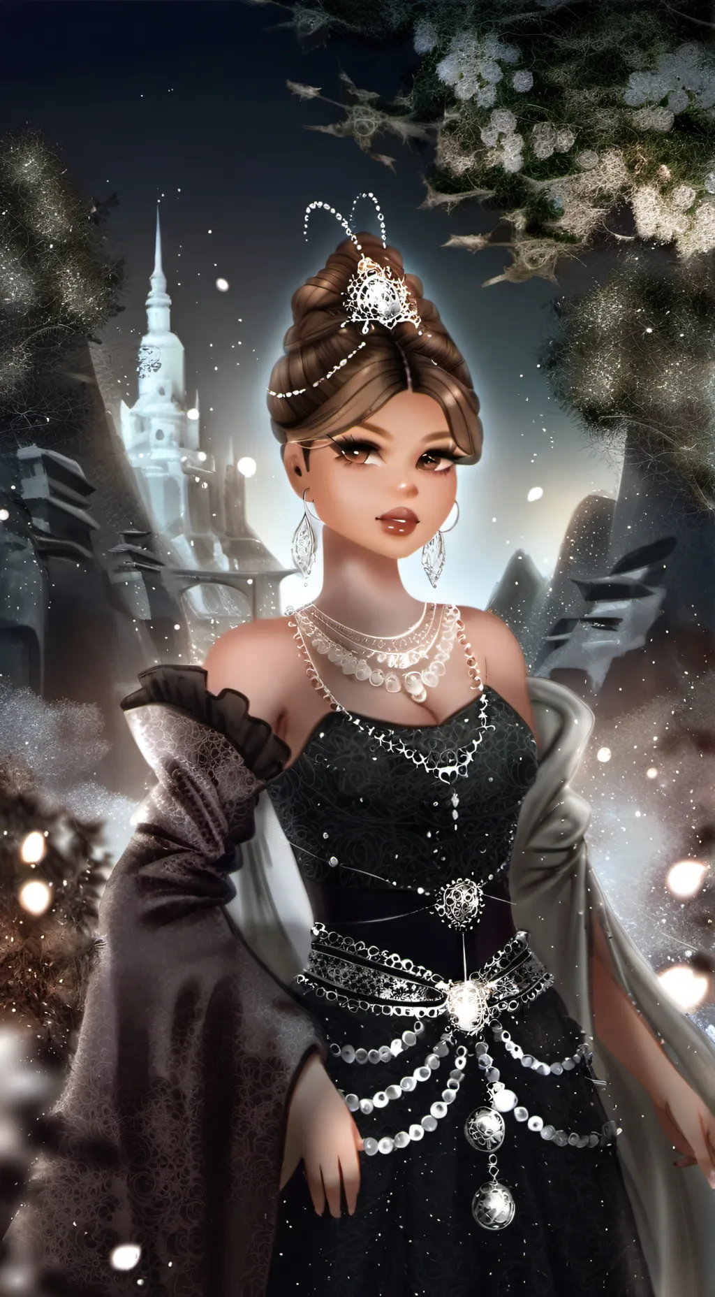 ai character: prom night background