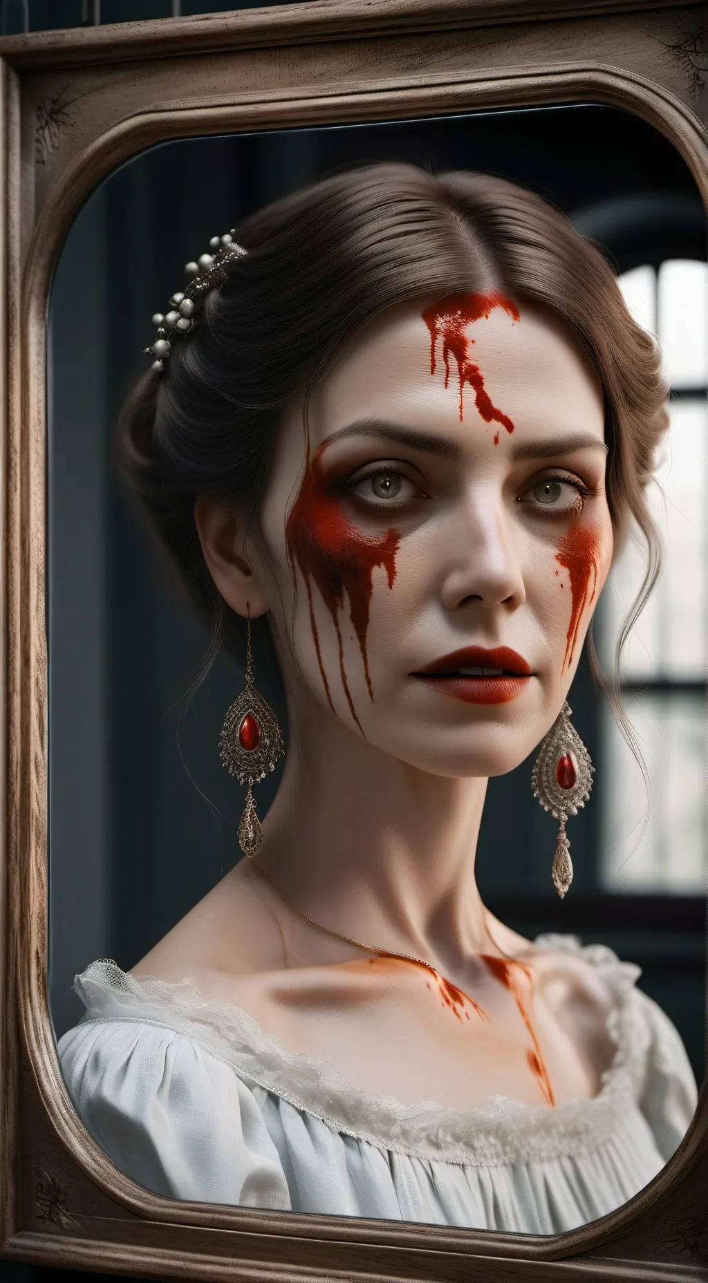 ai character: bloody Mary  background