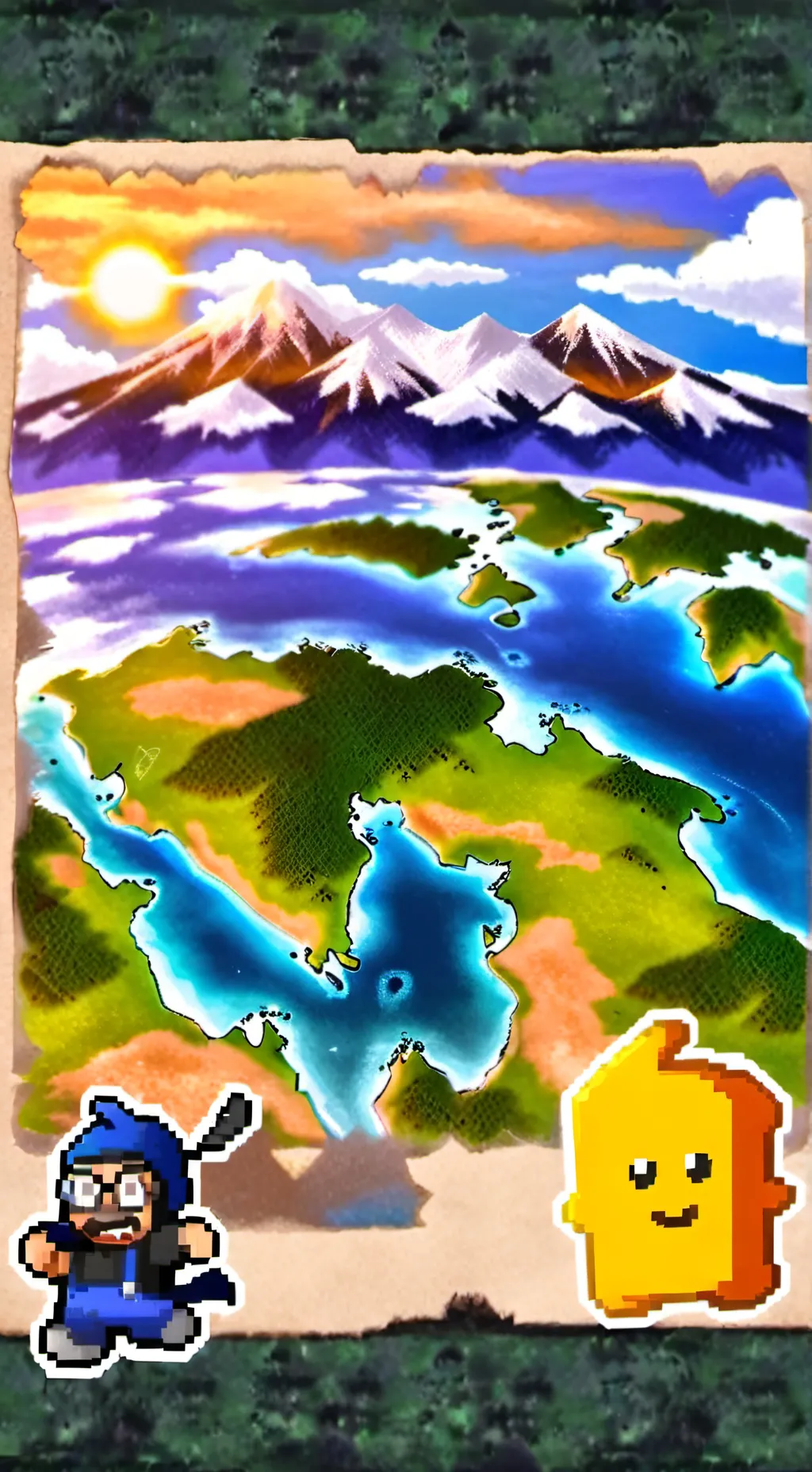 ai character: Countryballs background