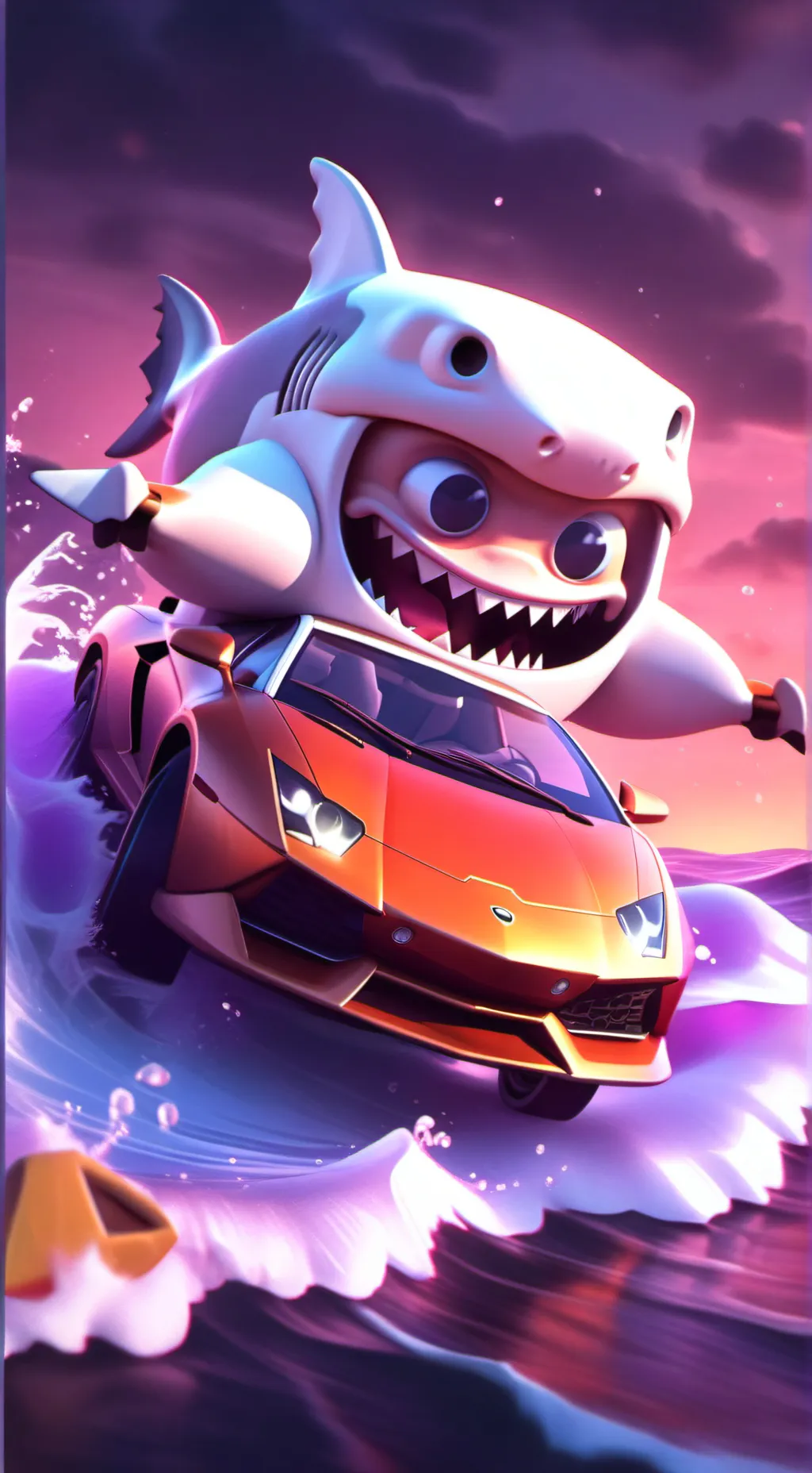 ai character: Lambo background