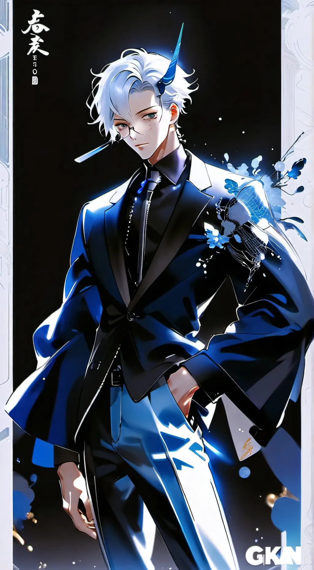 ai character: ➴𝔾𝕠𝕛𝕠🤞 background