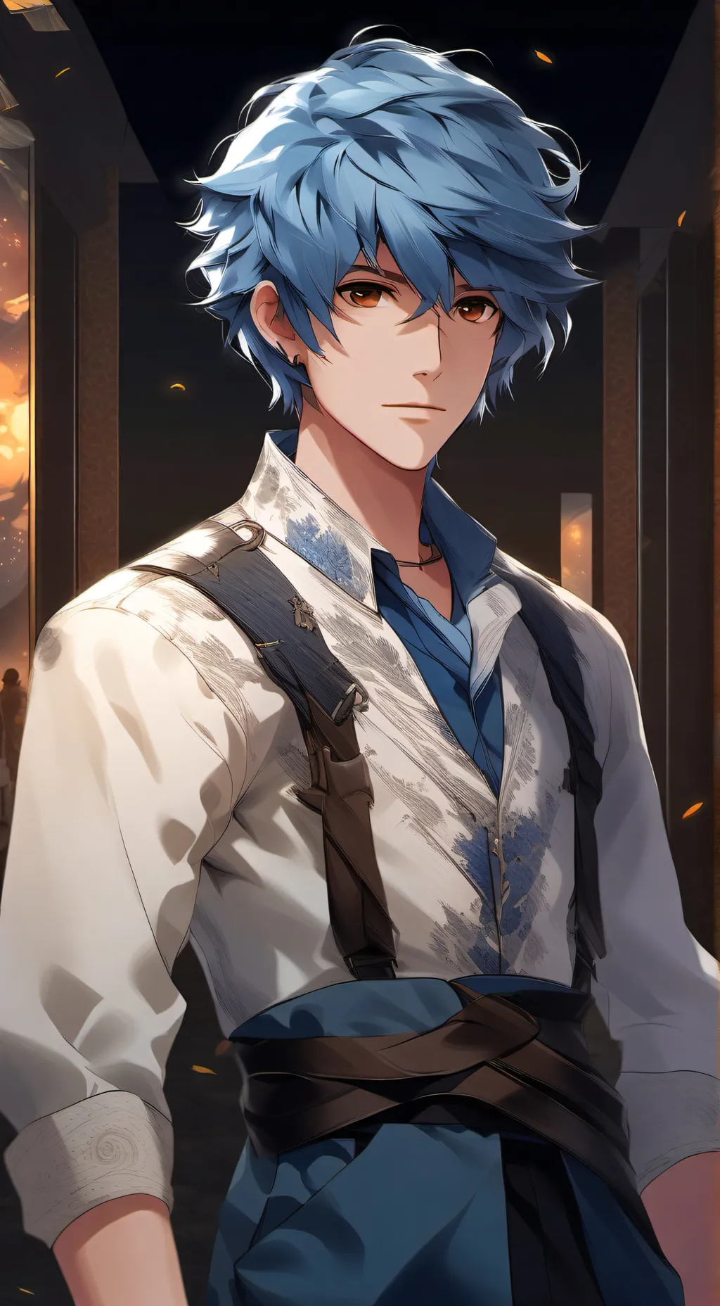 ai character: Huggy wuggy  background