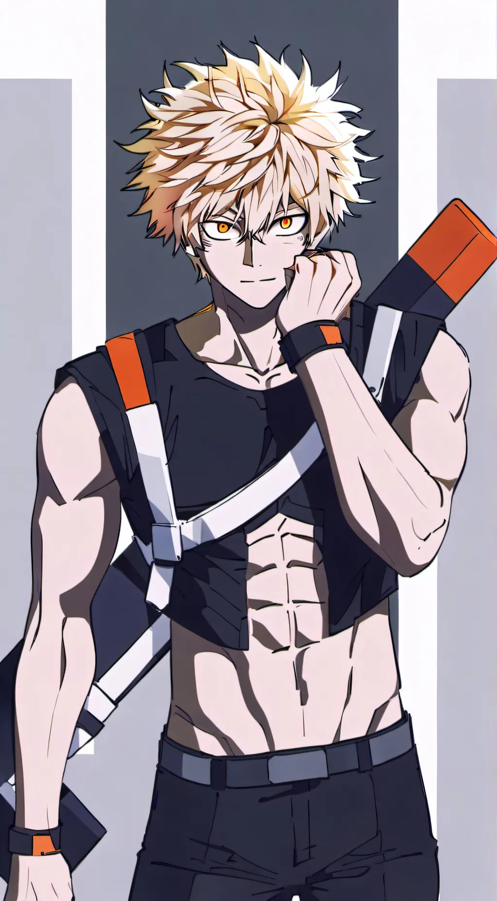 ai character: Bakugo katsuki background